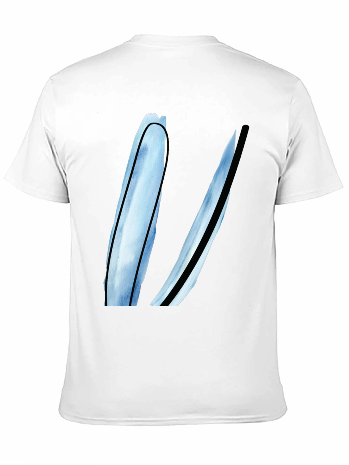 Modern Abstract Art Black T-Shirt