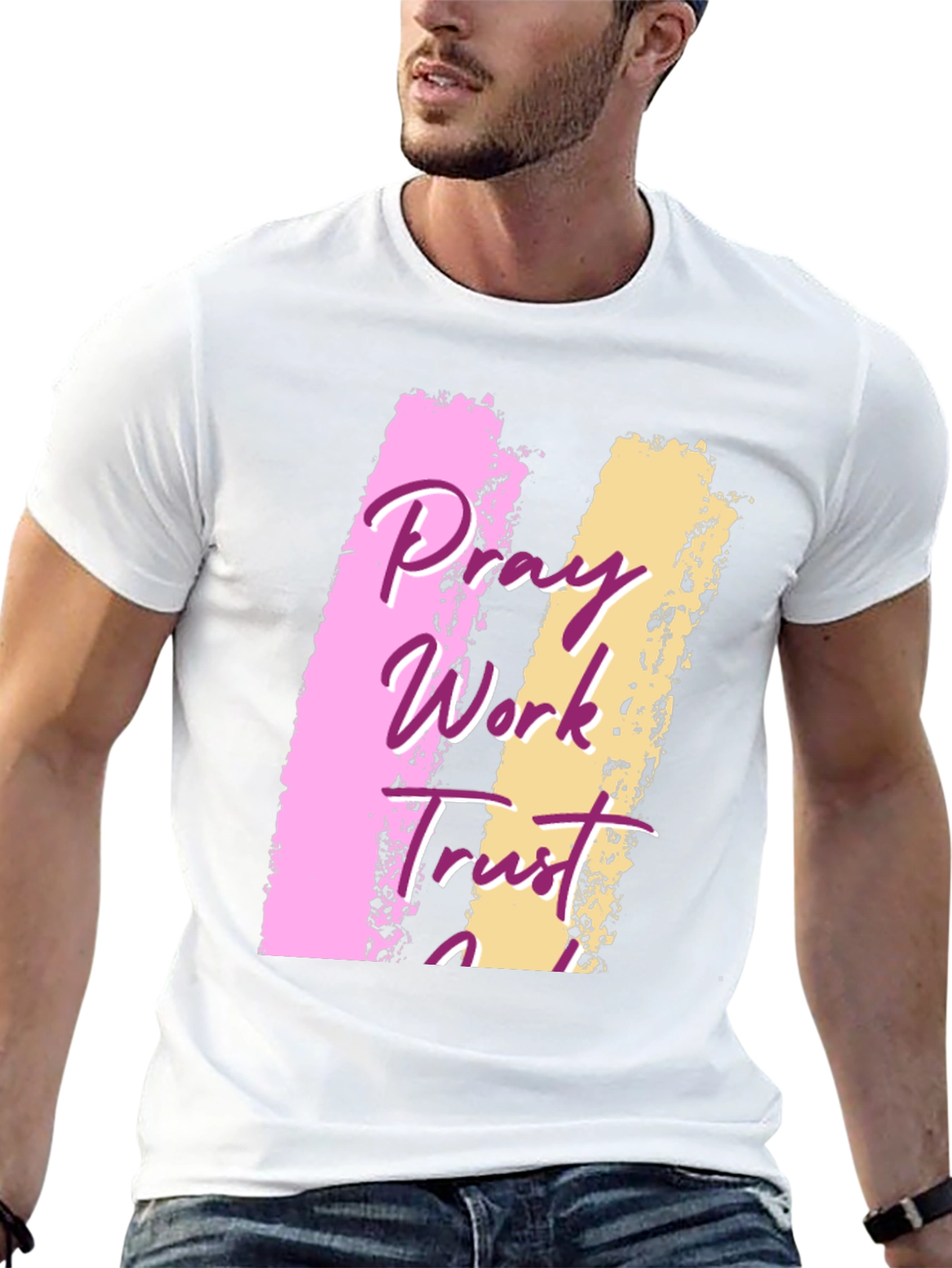 Pray Work Trust T-Shirt Black