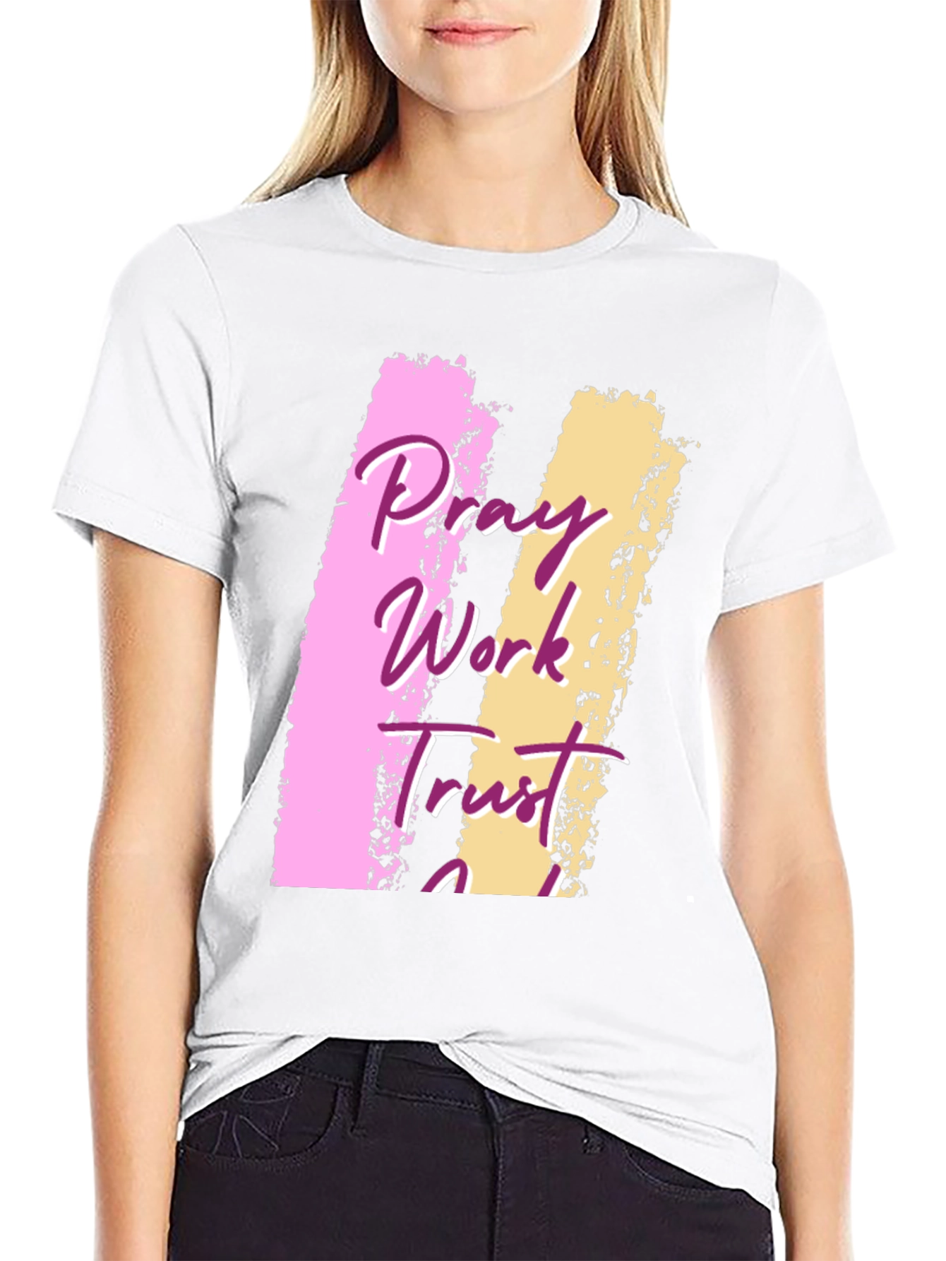 Pray Work Trust T-Shirt Black