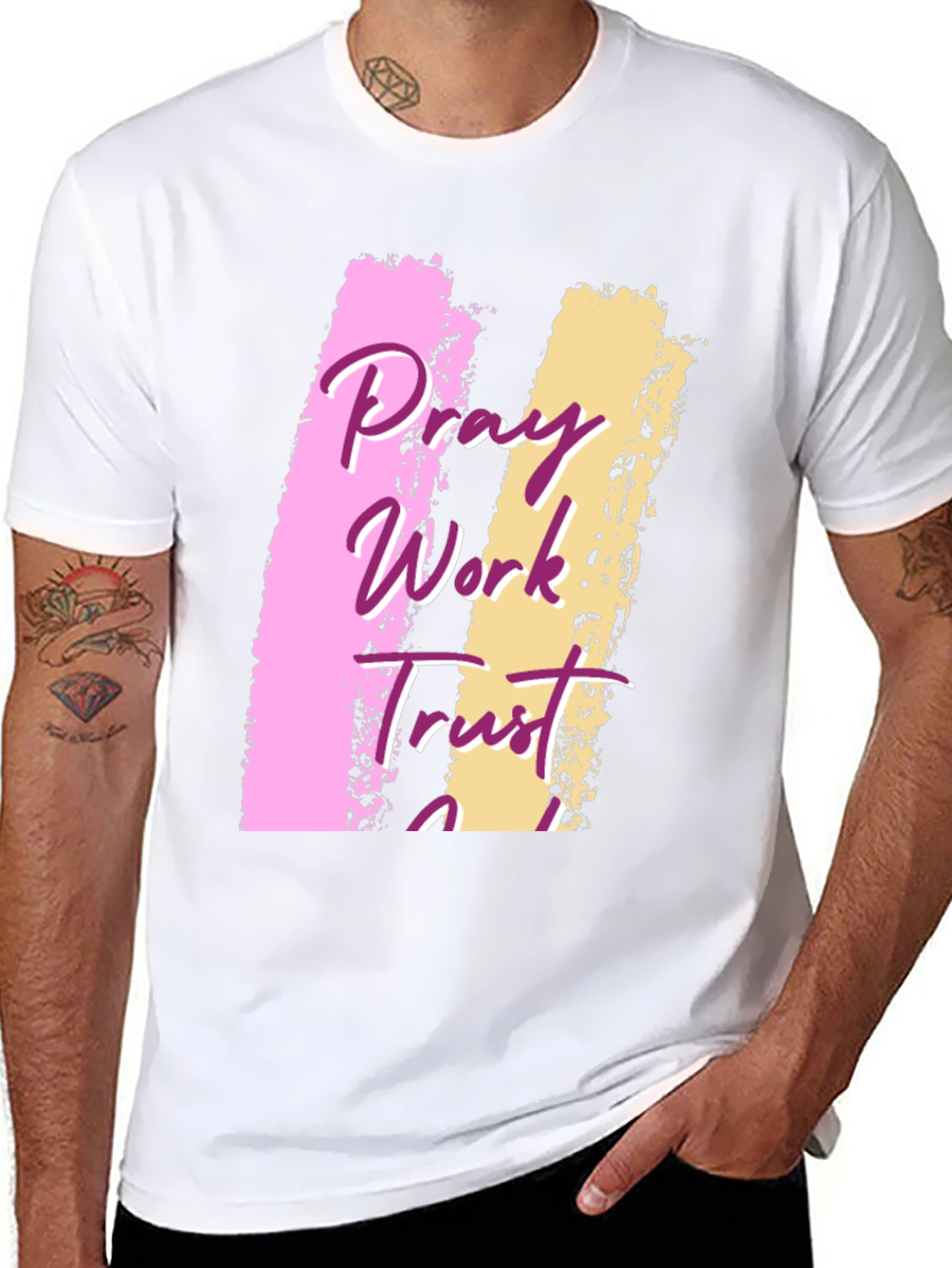 Pray Work Trust T-Shirt Black