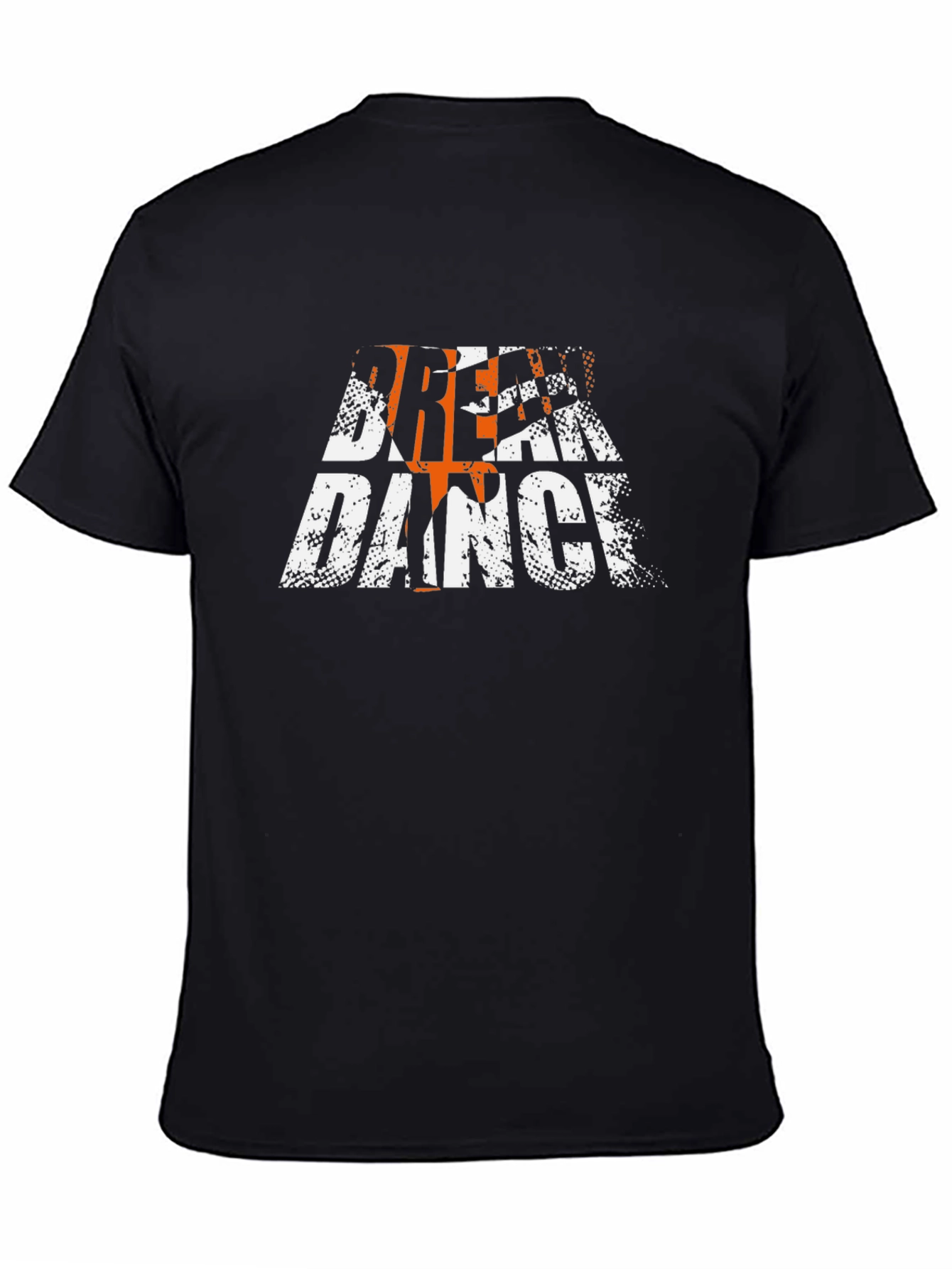 Break Dance Graphic Tee - Black Cotton T-Shirt