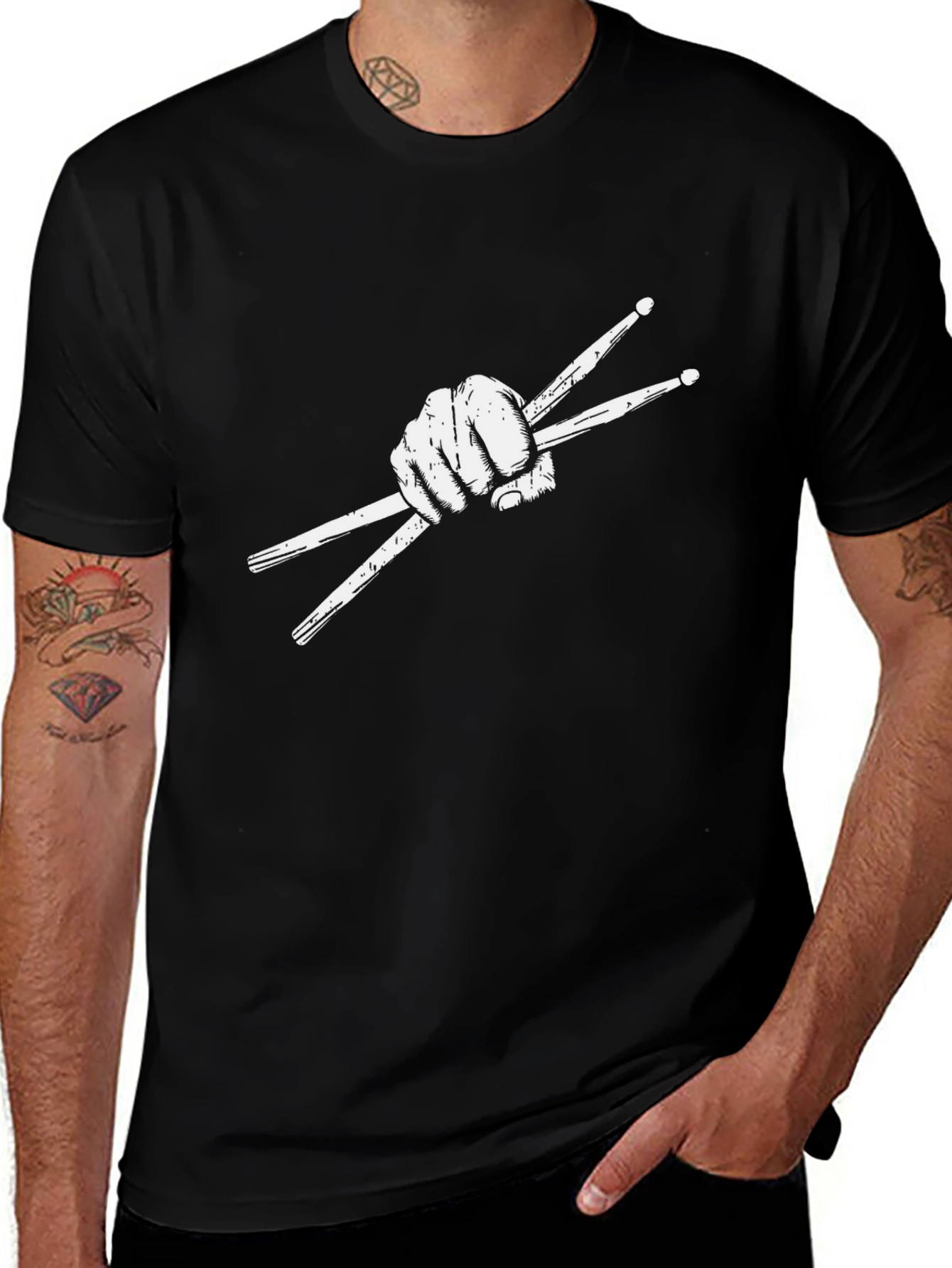 Drummers Hand T-Shirt - Percussion Power Tee