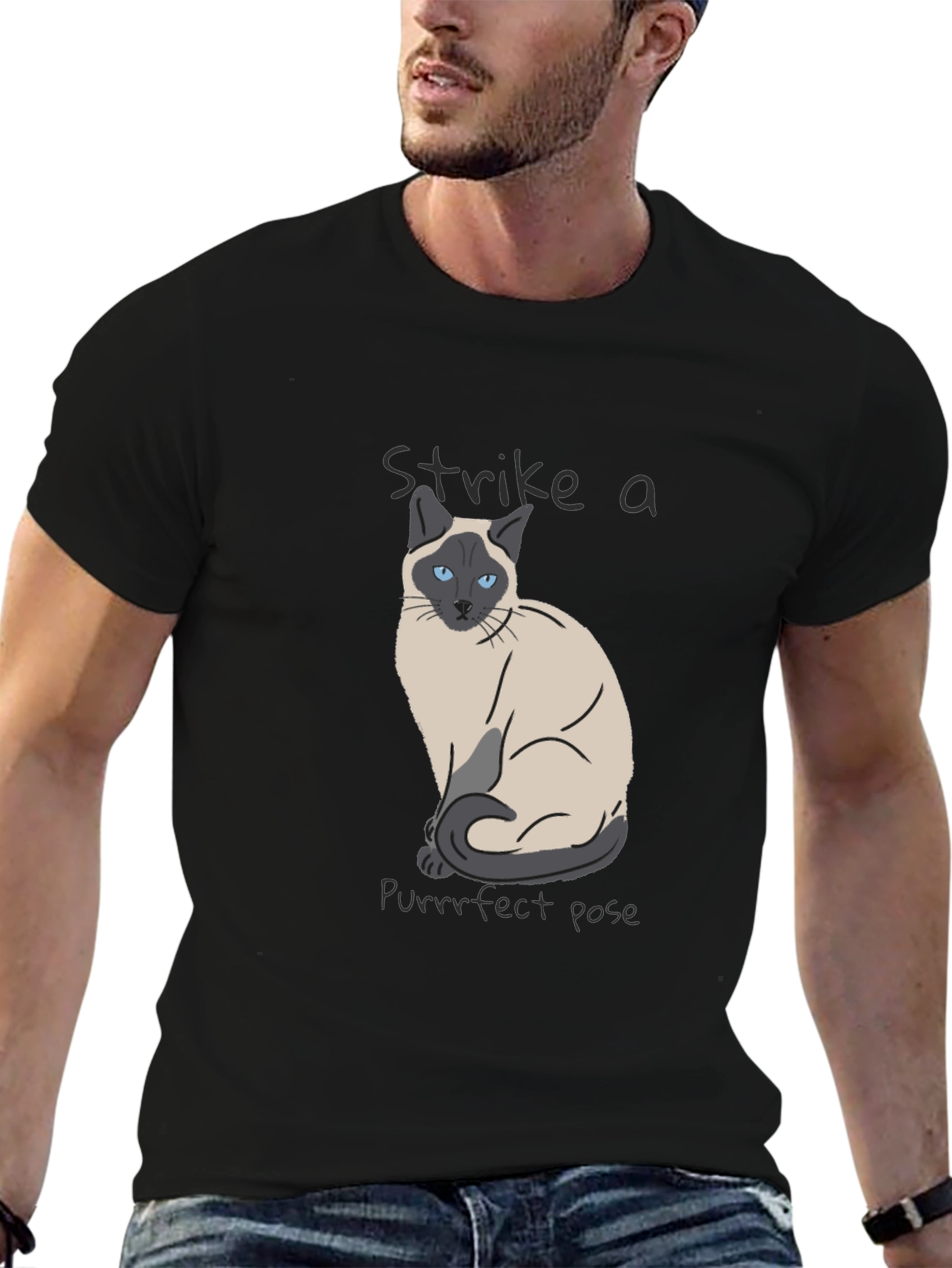 Siamese Cat Purrrfect Pose T-Shirt