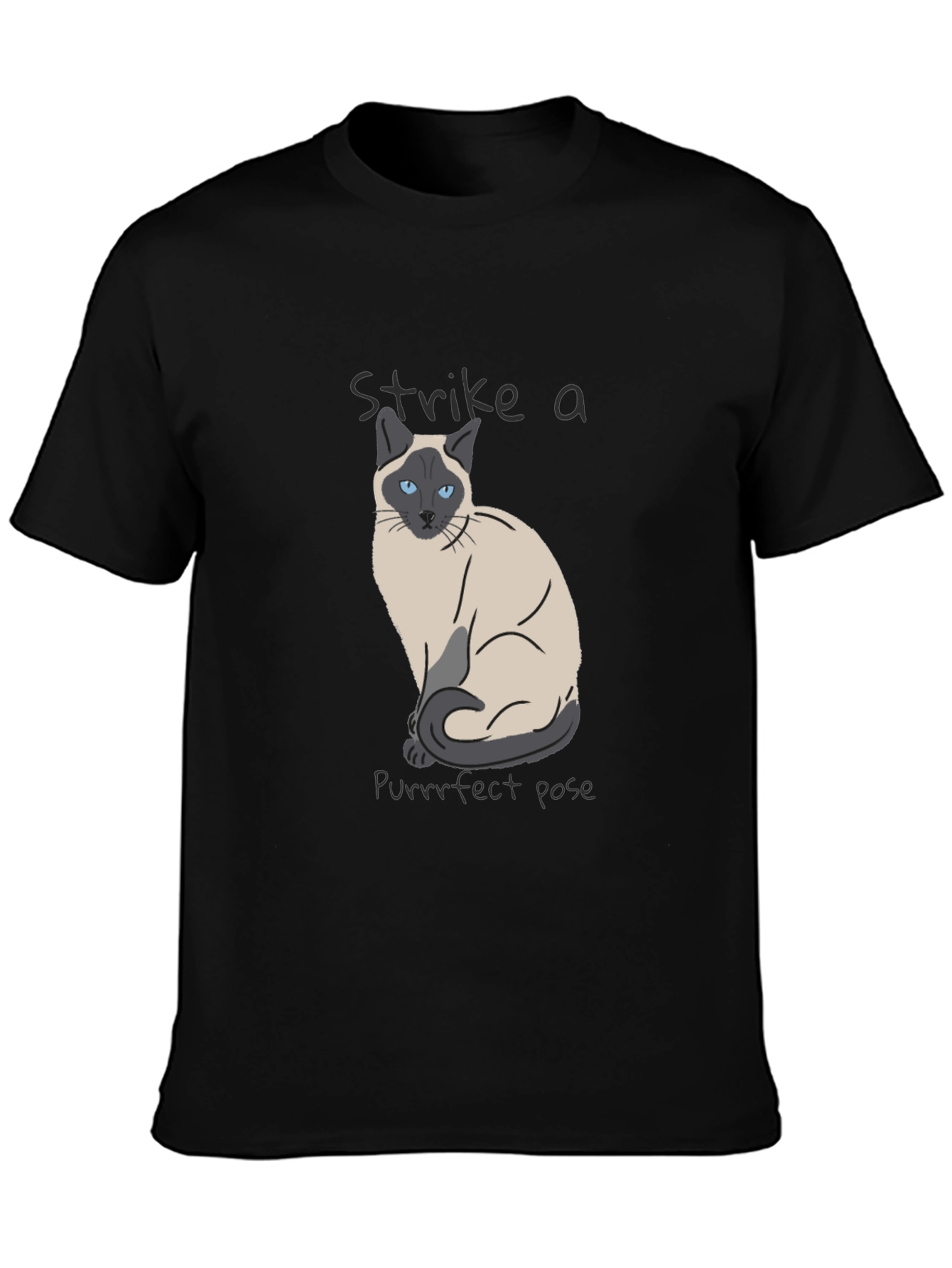 Siamese Cat Purrrfect Pose T-Shirt