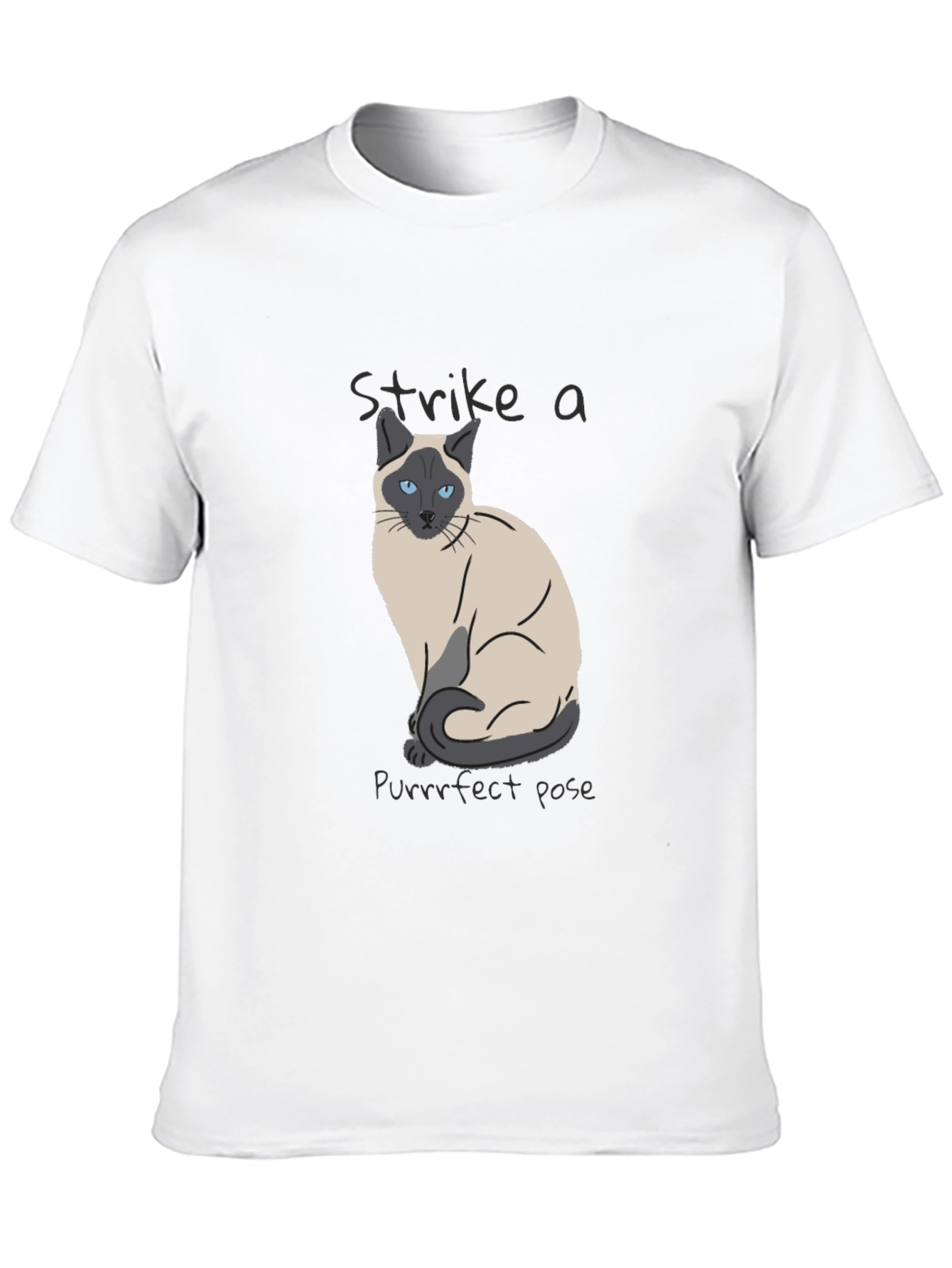 Siamese Cat Purrrfect Pose T-Shirt