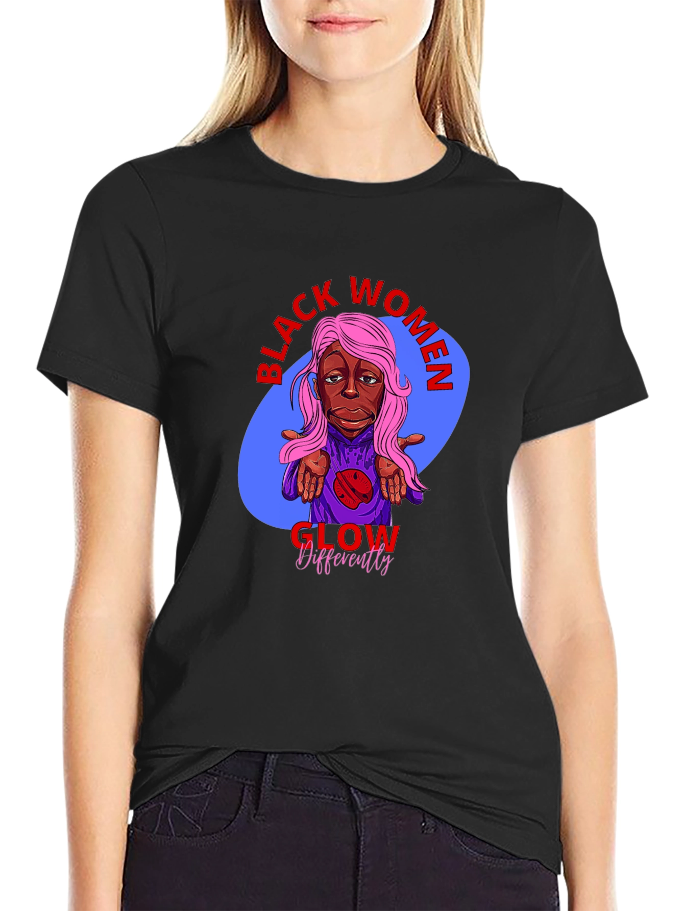 Black Women Glow Differently T-Shirt