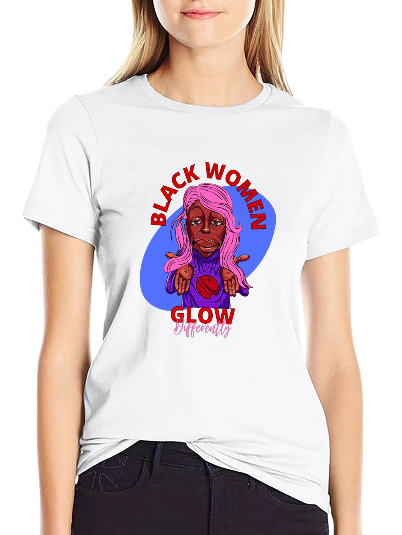 Black Women Glow Differently T-Shirt