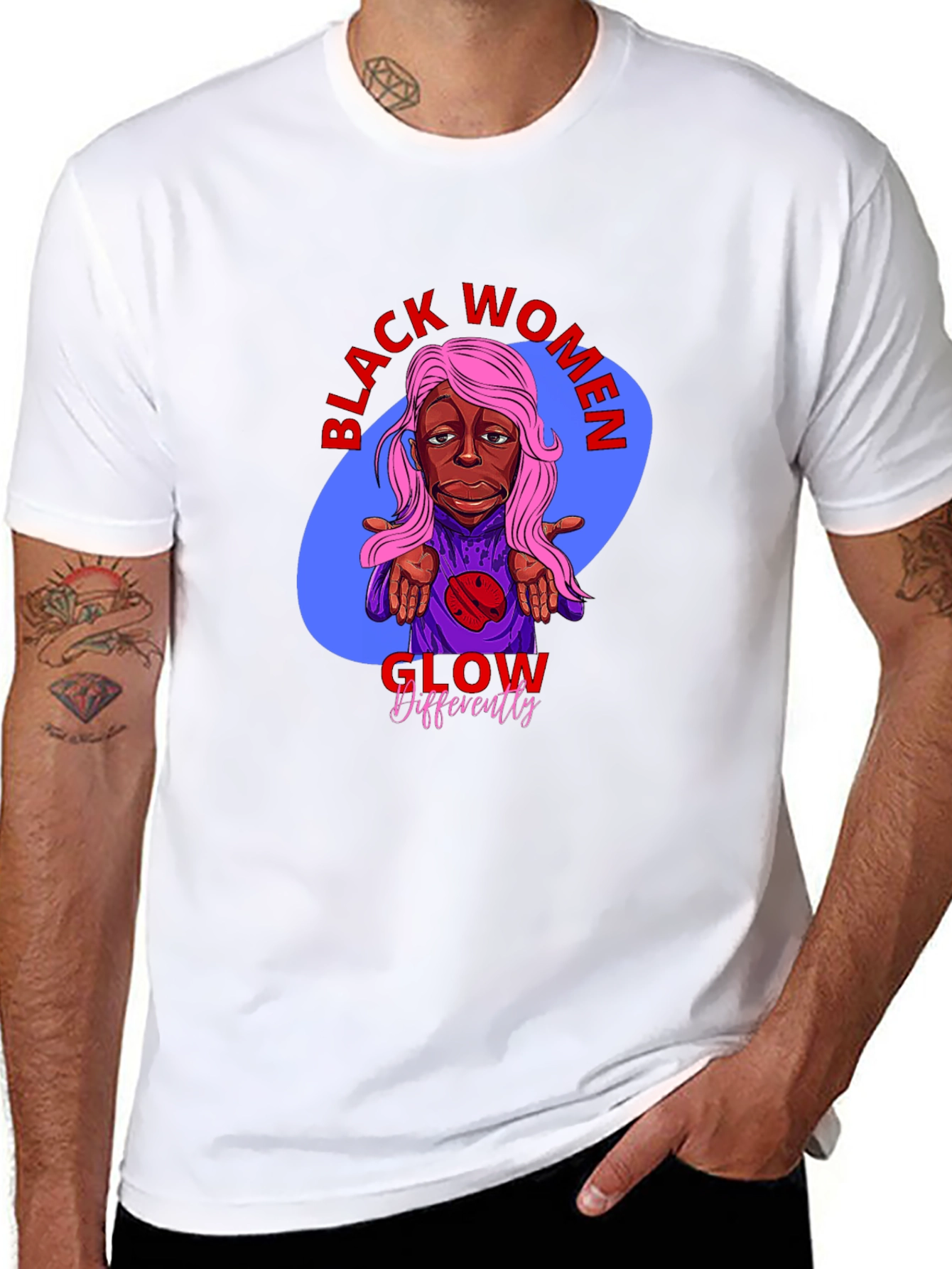 Black Women Glow Differently T-Shirt