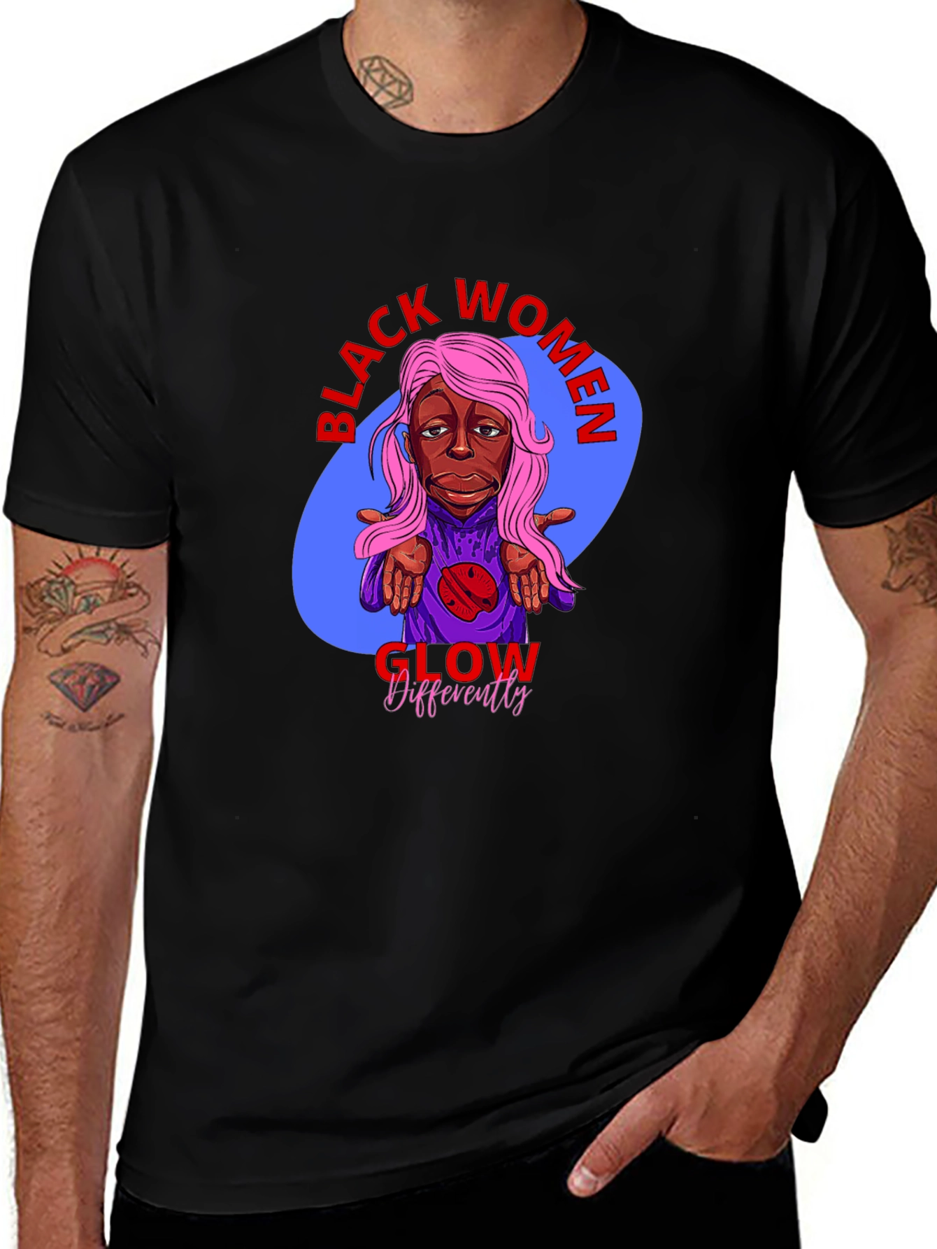 Black Women Glow Differently T-Shirt