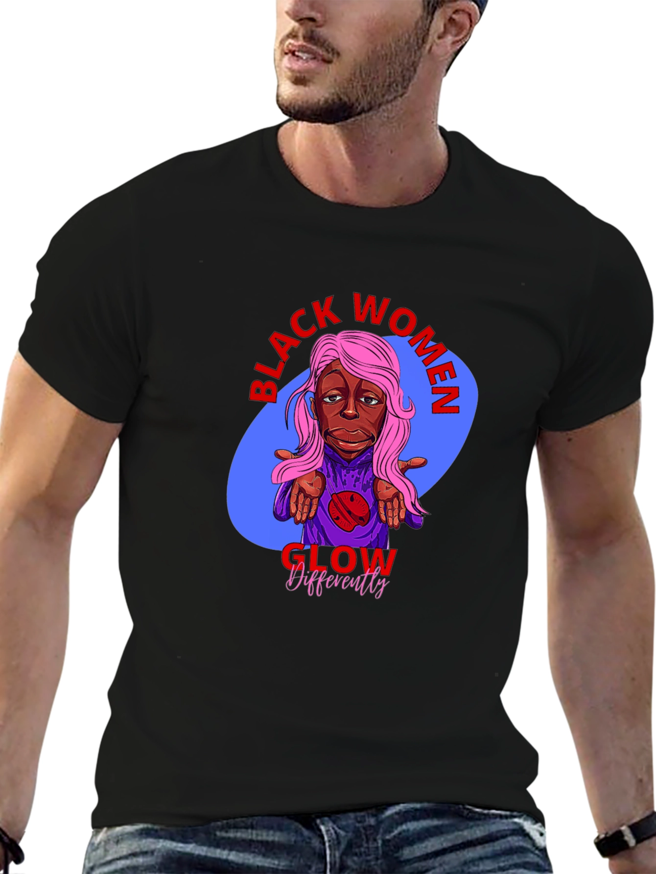 Black Women Glow Differently T-Shirt