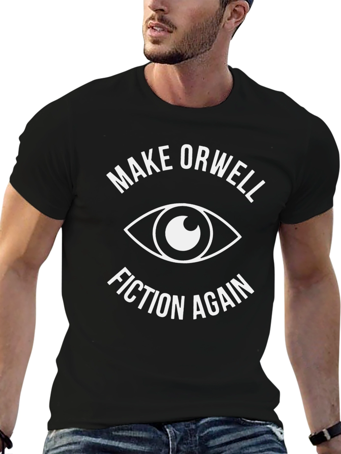 Make Orwell Fiction Again T-Shirt - Black