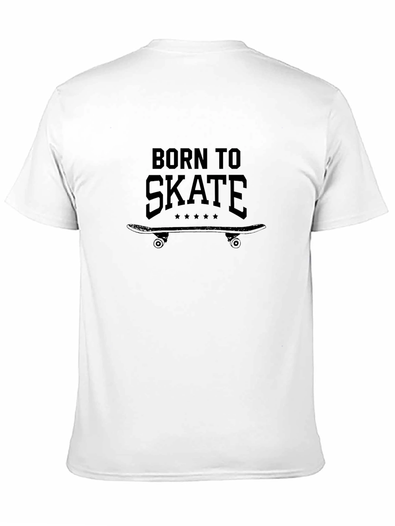 Born to Skate Black Graphic Tee