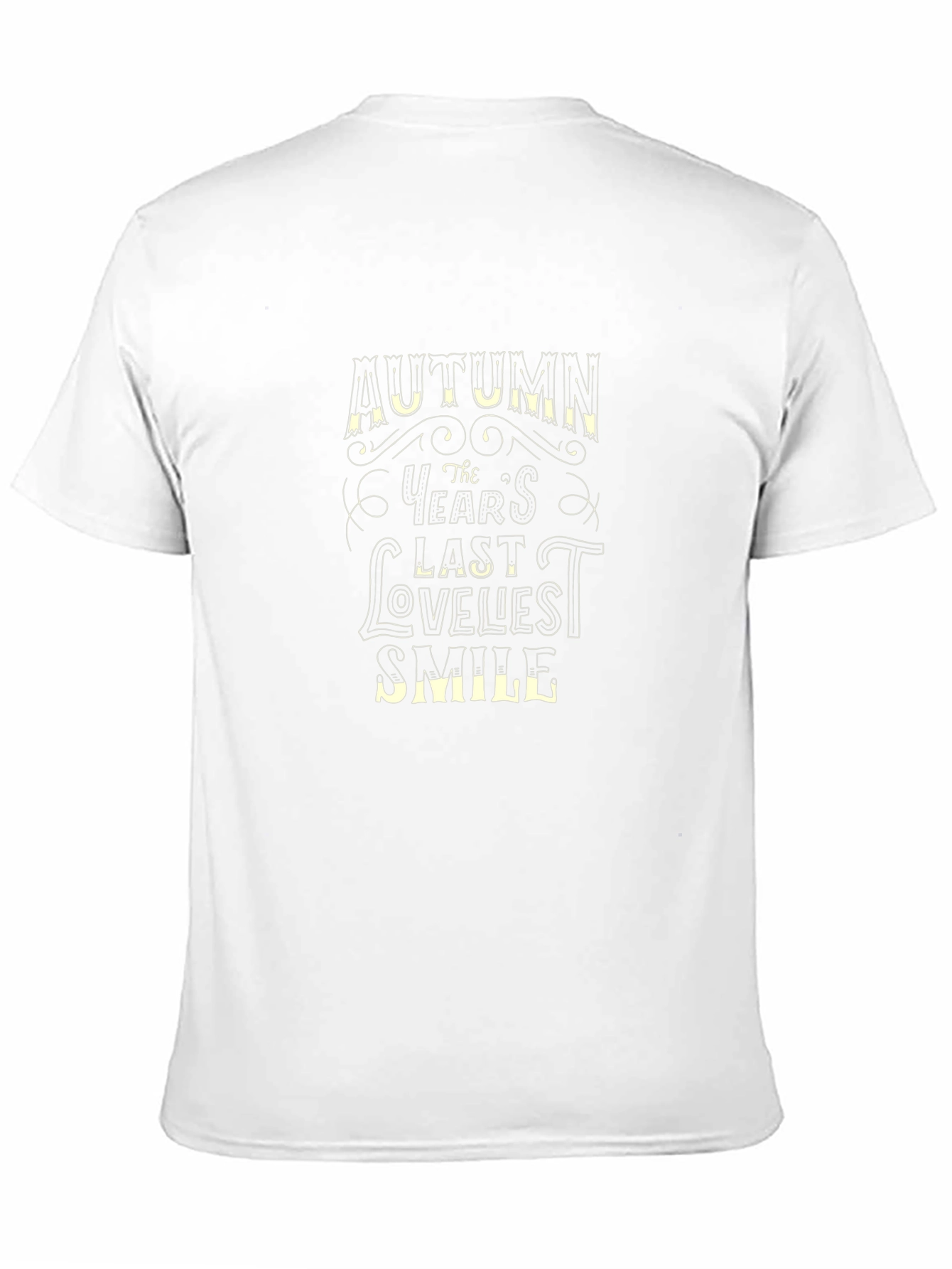 Autumns Last Loveliest Smile Black T-Shirt