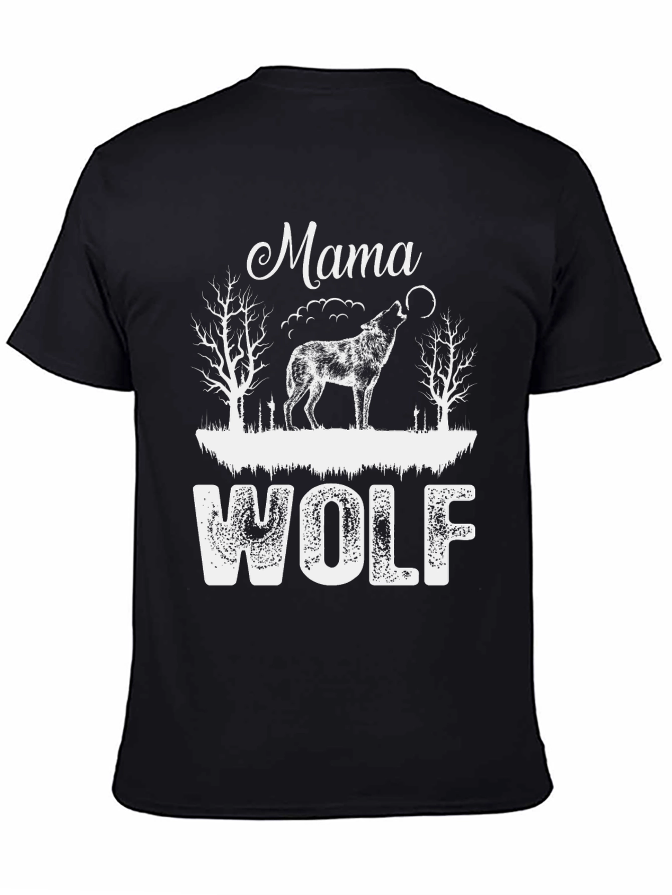 Mama Wolf Graphic Tee - Nature Lover Shirt