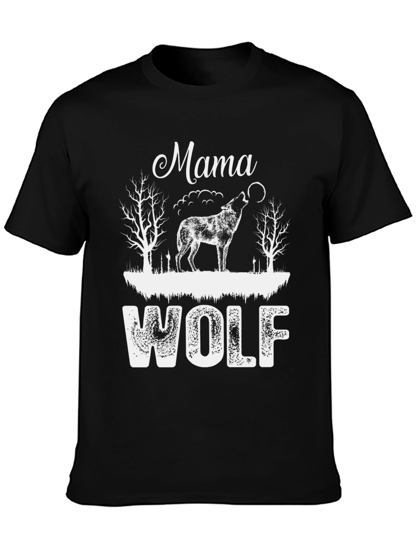 Mama Wolf Graphic Tee - Nature Lover Shirt
