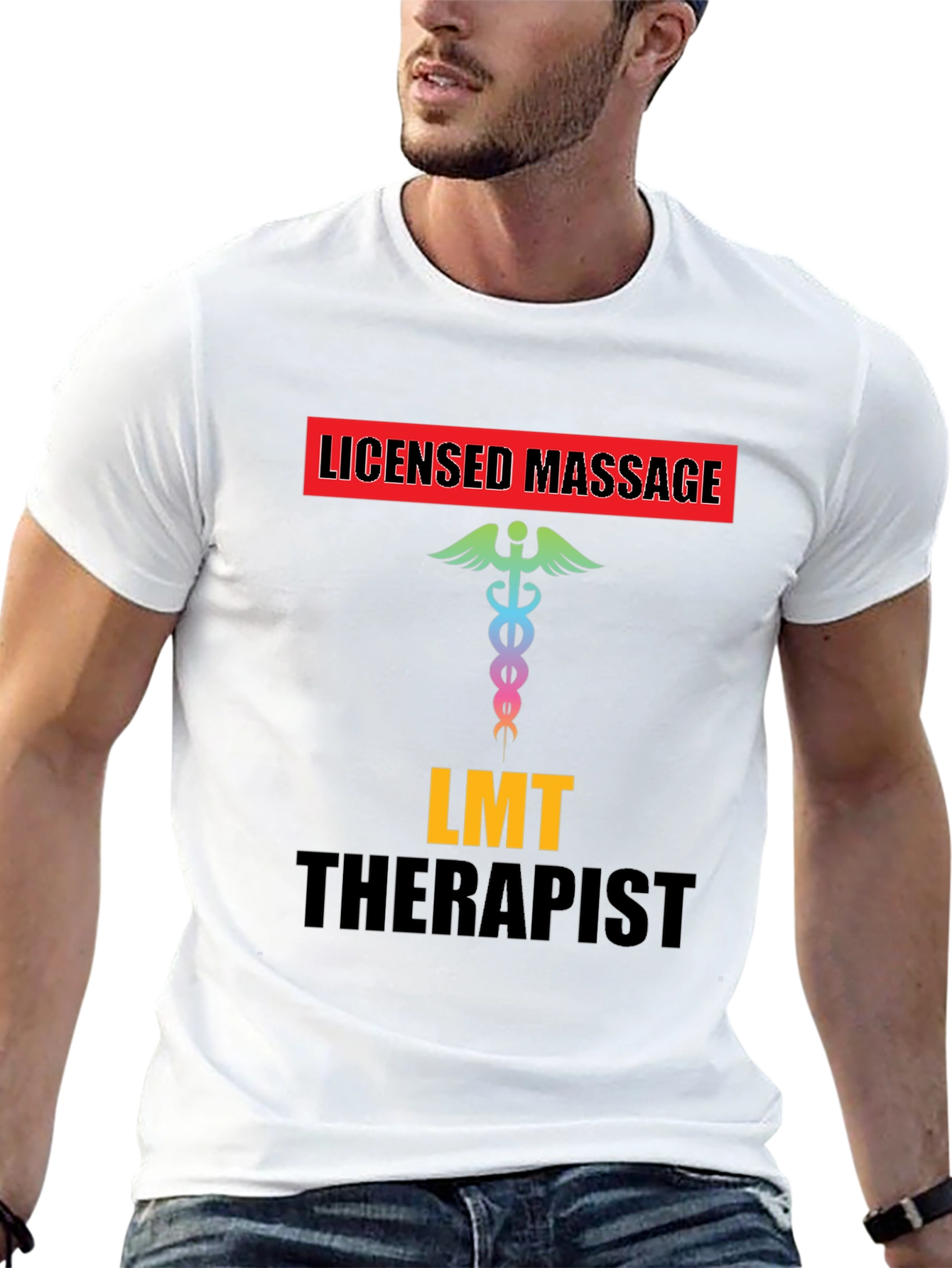 Licensed Massage Therapist T-Shirt - Black