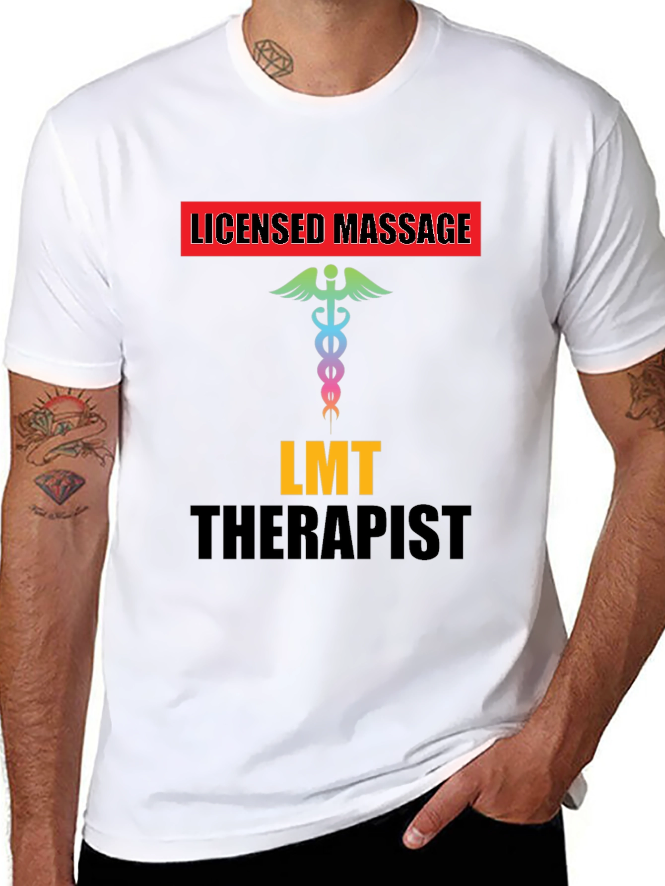 Licensed Massage Therapist T-Shirt - Black