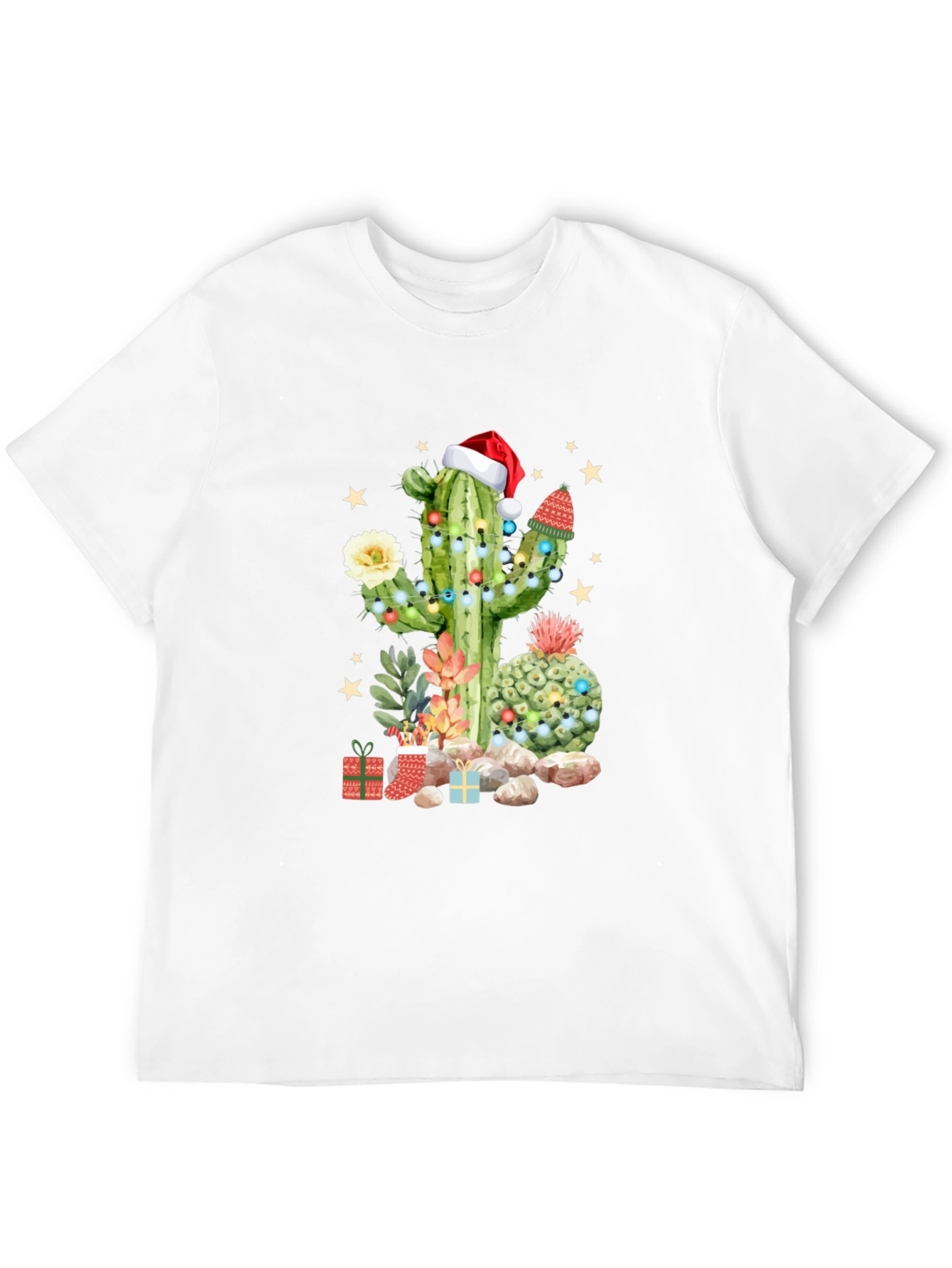 Festive Cactus Christmas T-Shirt