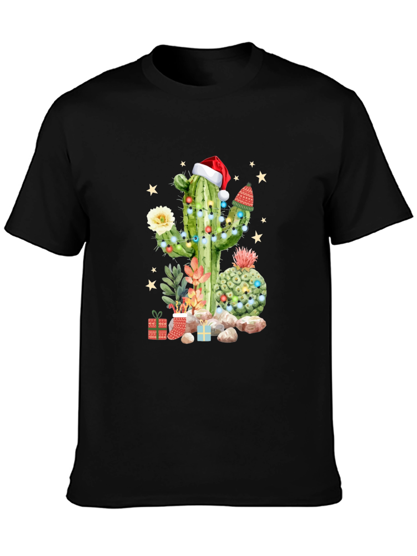 Festive Cactus Christmas T-Shirt