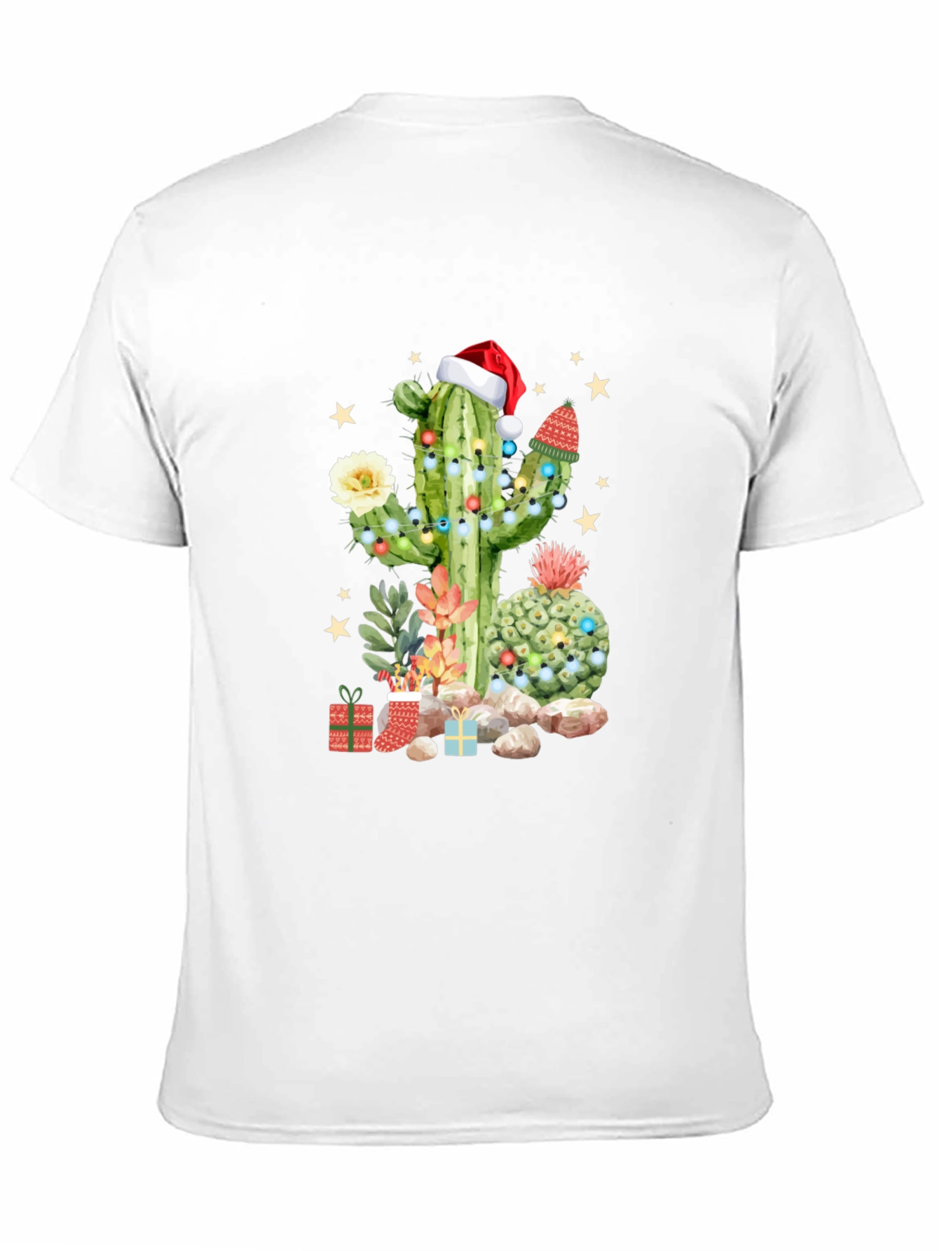 Festive Cactus Christmas T-Shirt