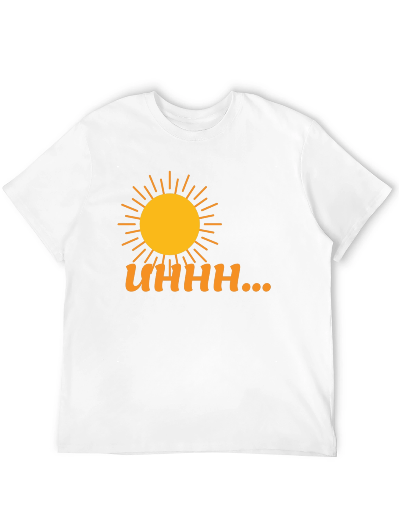 Uhhh... Sun Graphic T-Shirt - Black Casual Wear
