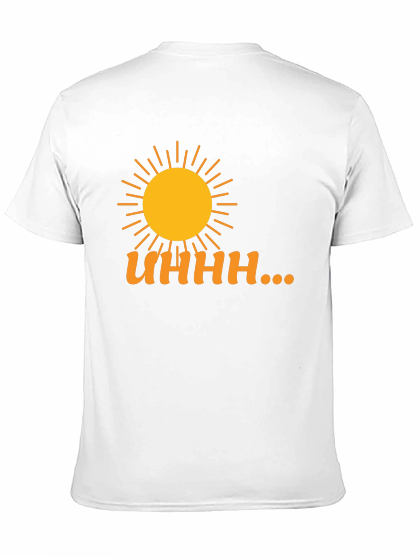 Uhhh... Sun Graphic T-Shirt - Black Casual Wear