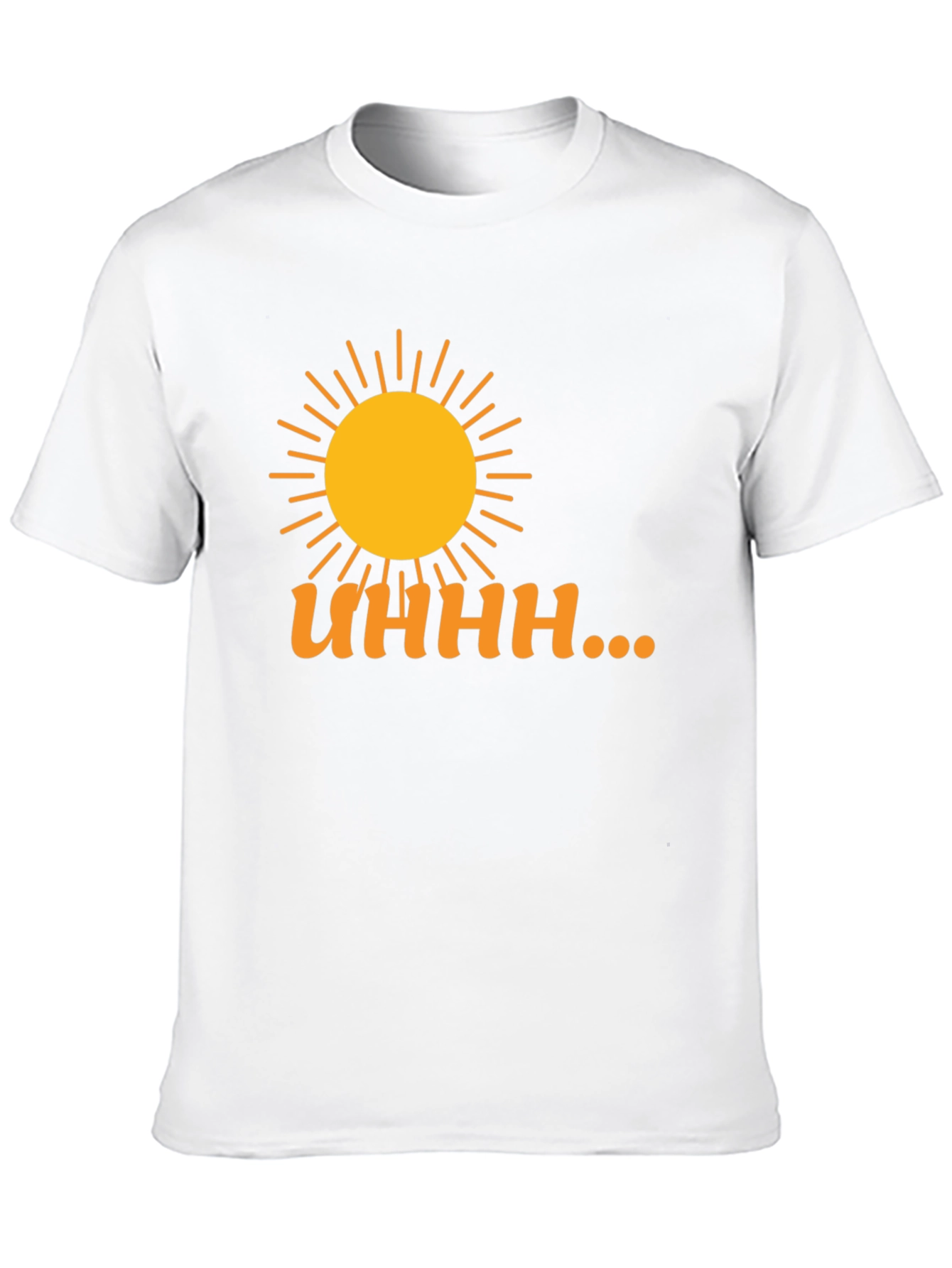 Uhhh... Sun Graphic T-Shirt - Black Casual Wear