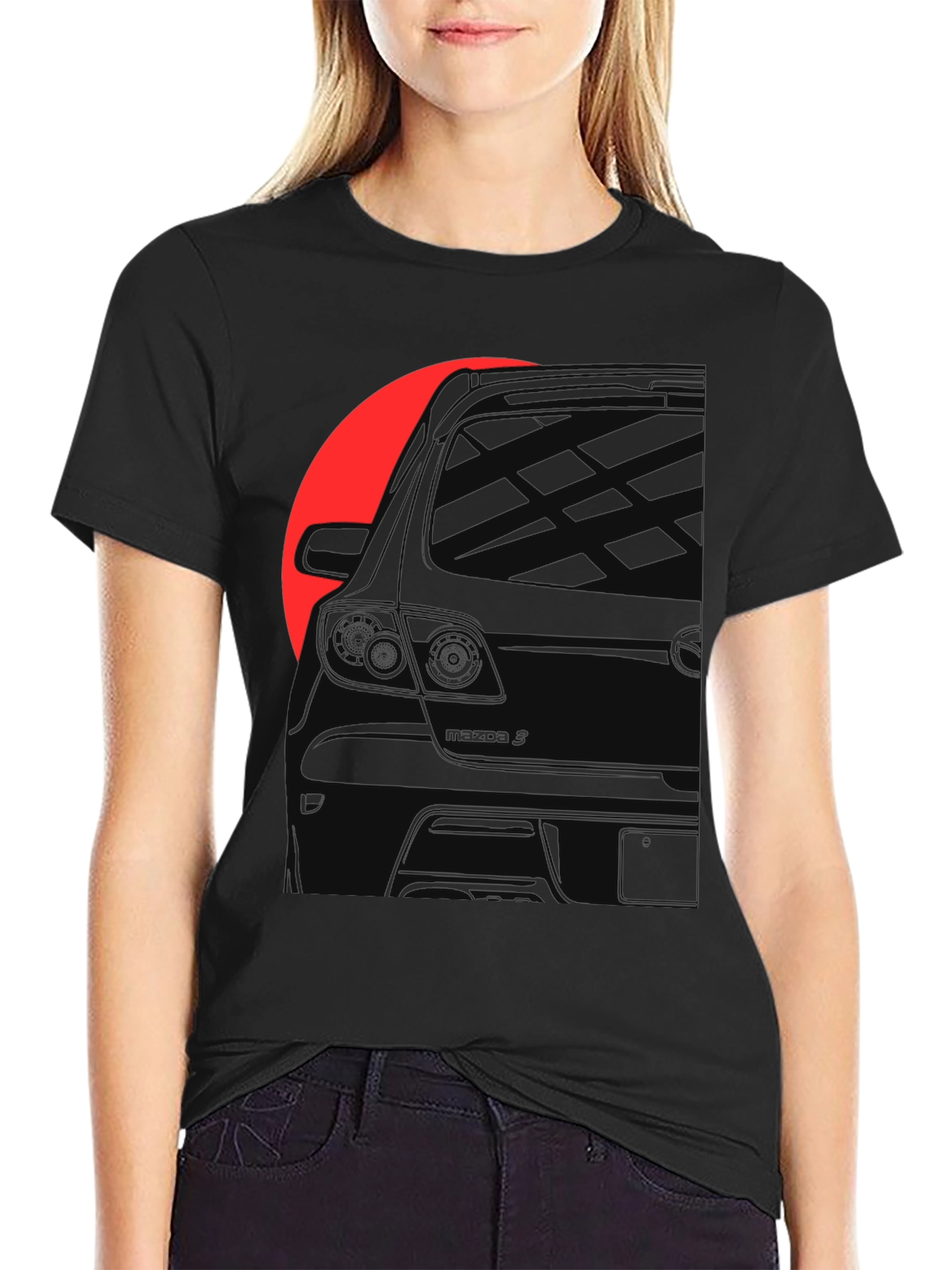 Car Silhouette Black Graphic Tee