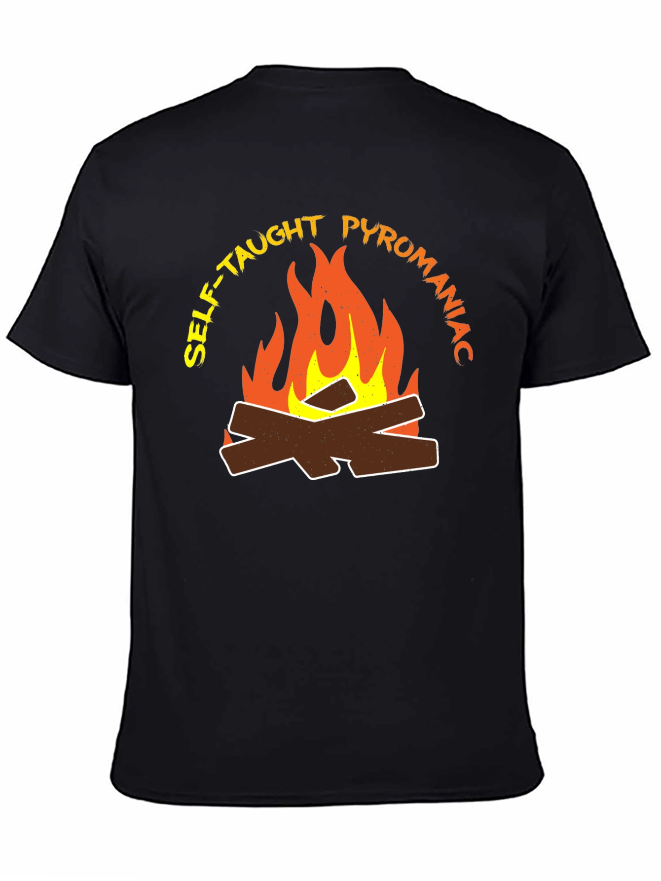 Self-Taught Pyromaniac Fire Graphic T-Shirt