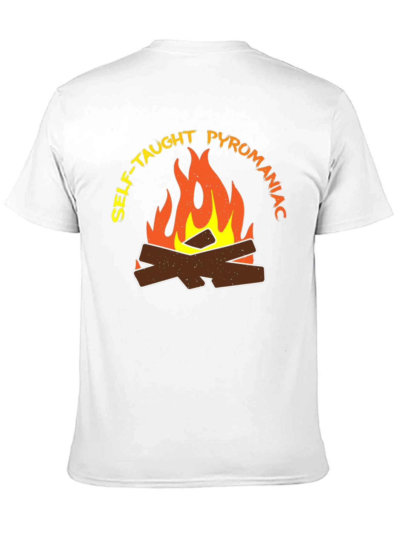 Self-Taught Pyromaniac Fire Graphic T-Shirt