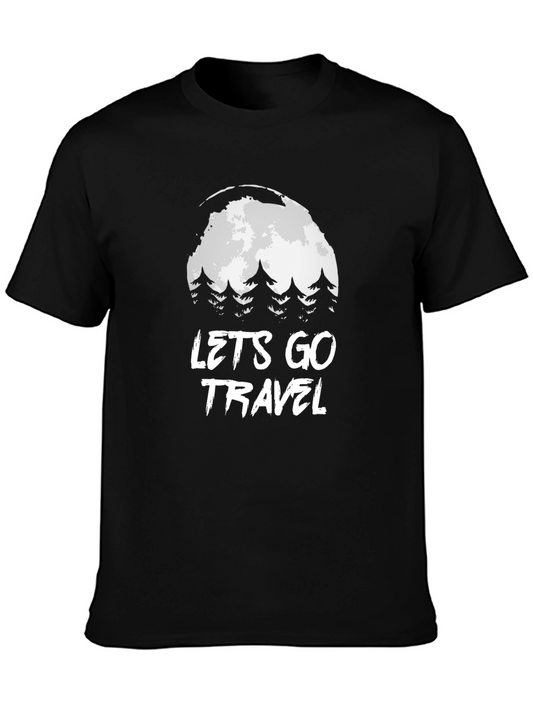 Lets Go Travel Graphic T-Shirt - Outdoor Adventure Tee