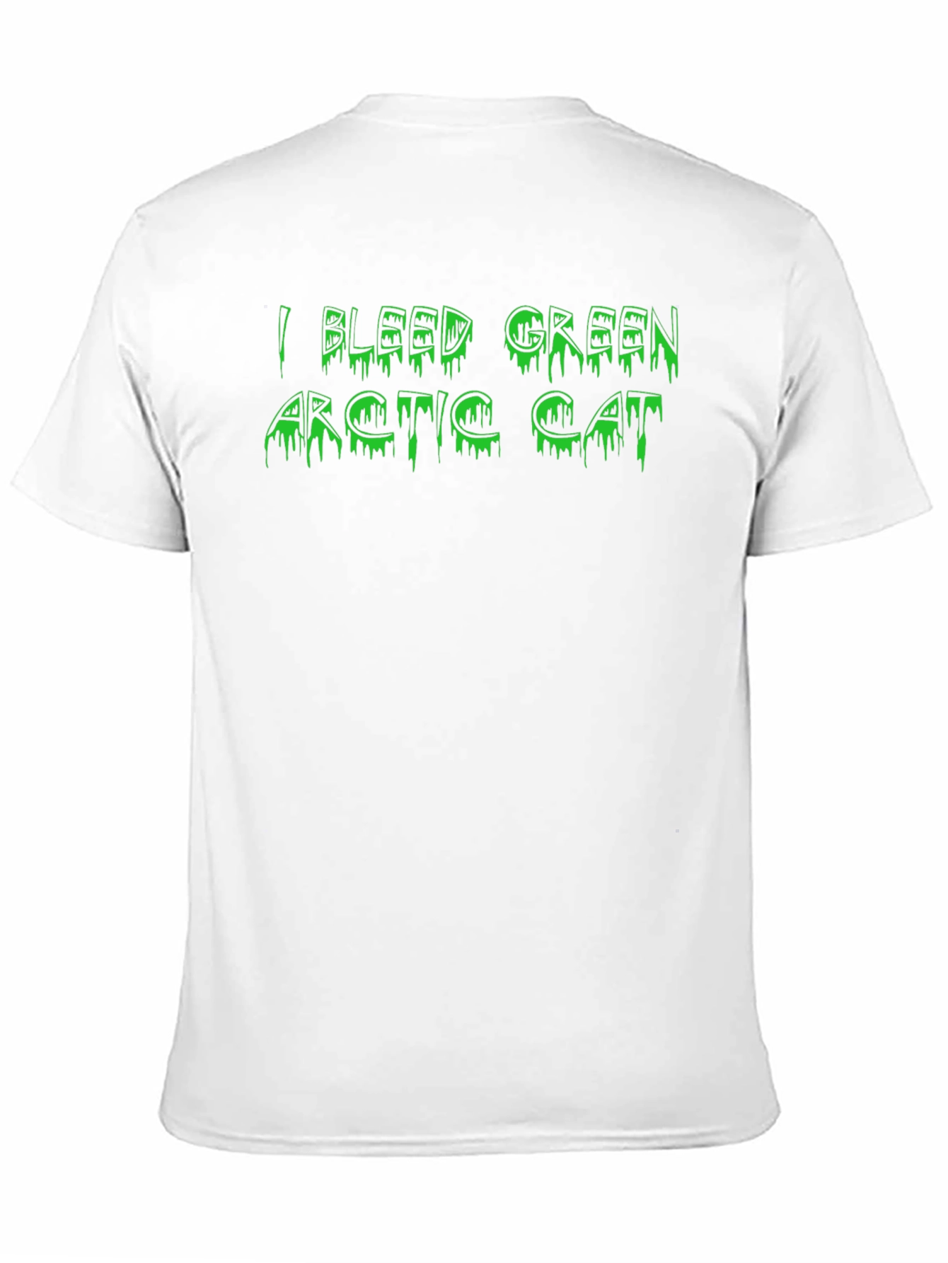 I Bleed Green Arctic Cat Mens Black T-Shirt