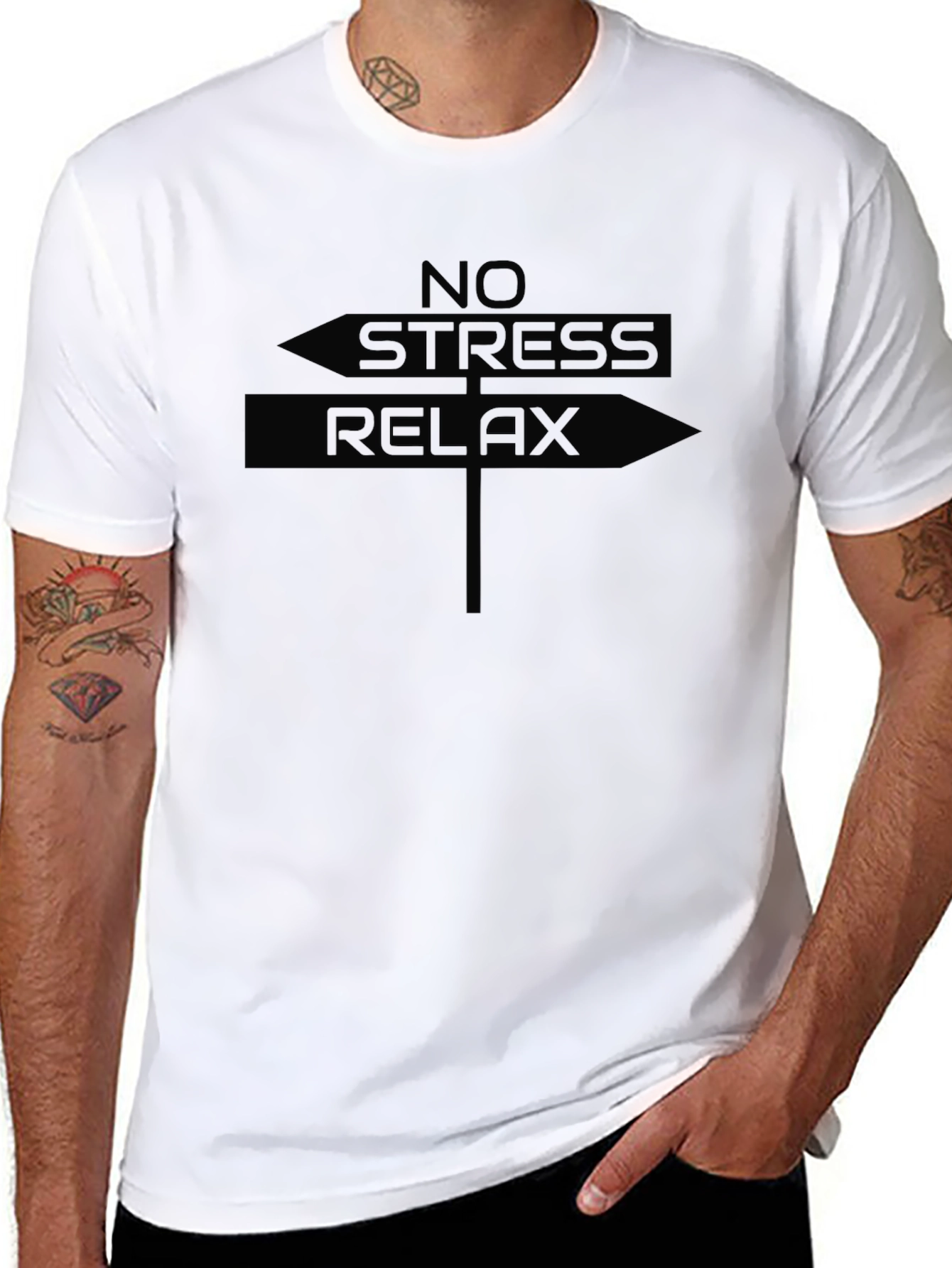 No Stress Relax Graphic T-Shirt