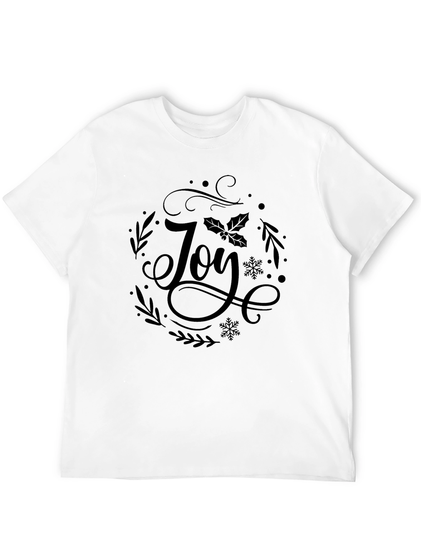 Joy Christmas Graphic Tee - Holiday T-Shirt