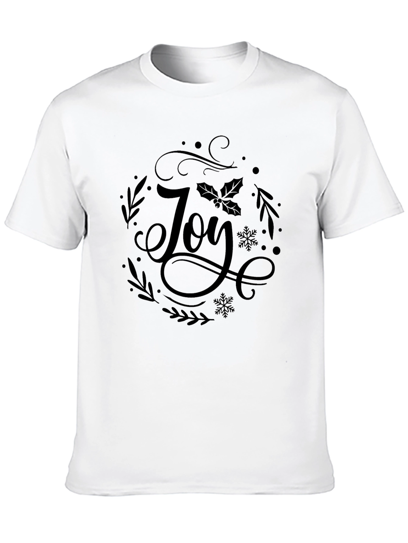 Joy Christmas Graphic Tee - Holiday T-Shirt