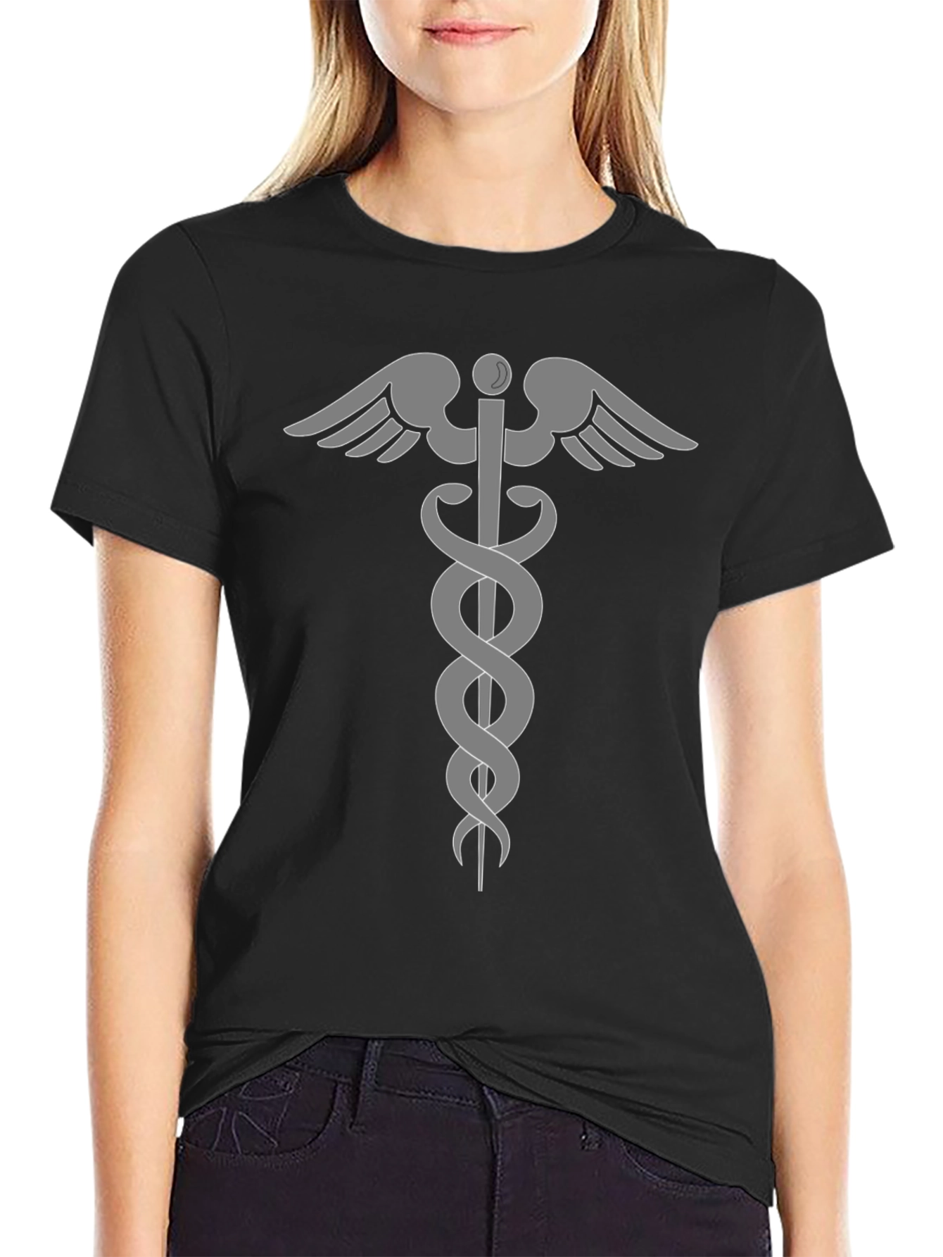 Caduceus Medical Symbol Graphic Tee