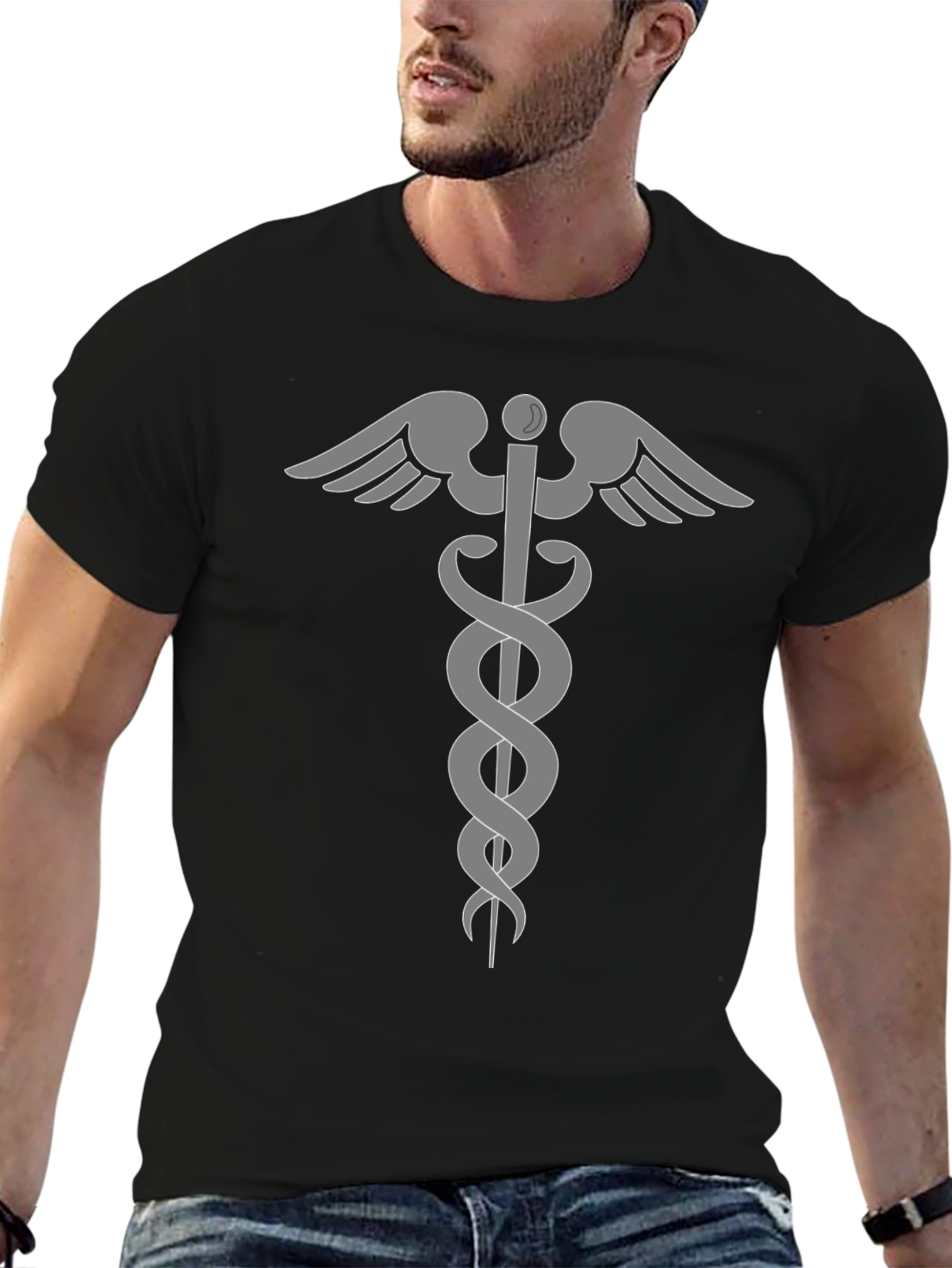 Caduceus Medical Symbol Graphic Tee