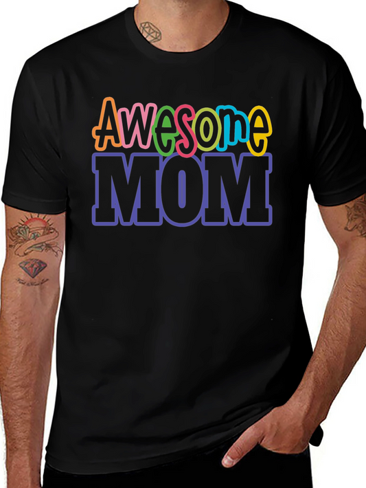 Awesome Mom Graphic Tee - Black T-Shirt