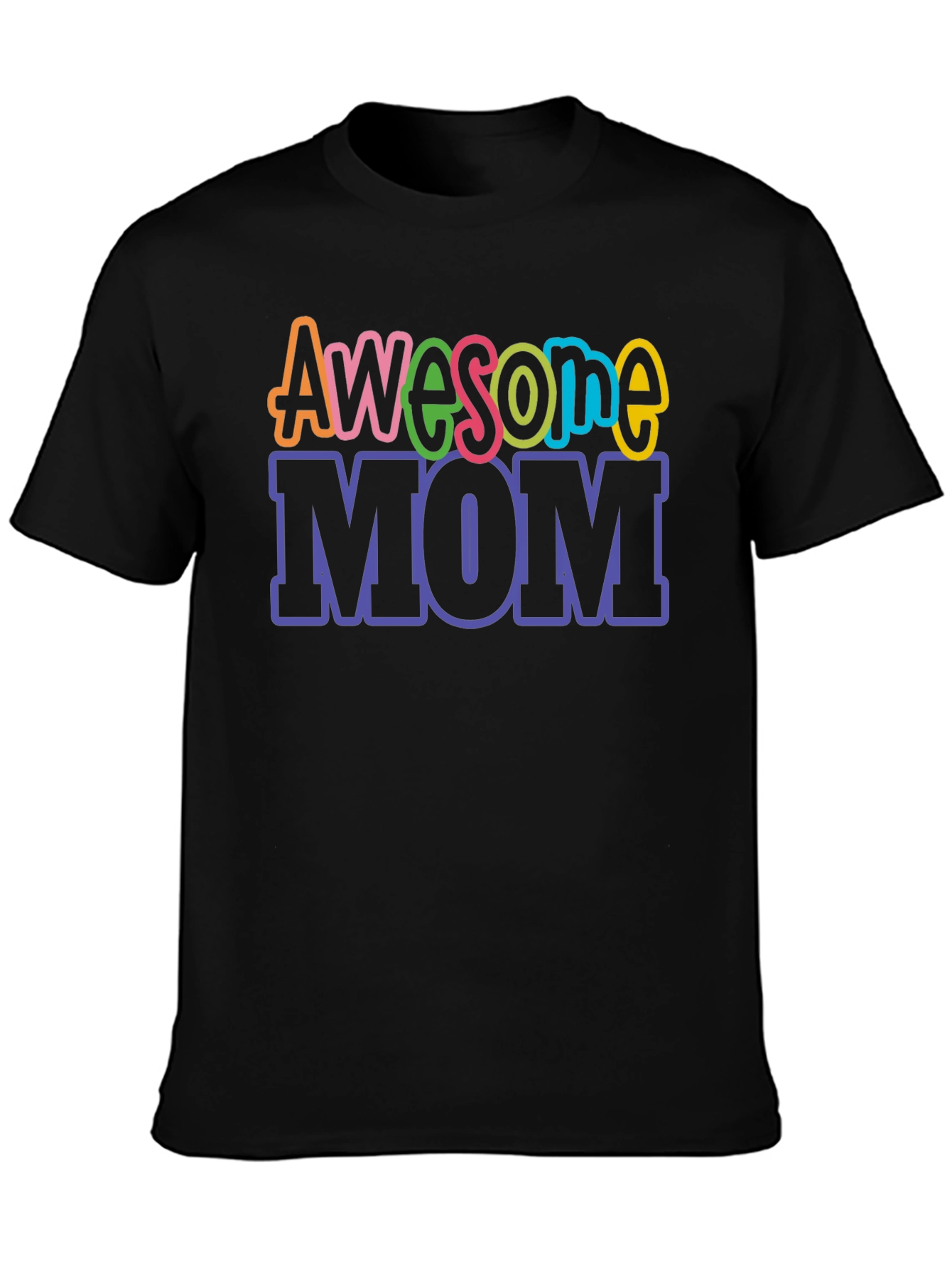 Awesome Mom Graphic Tee - Black T-Shirt