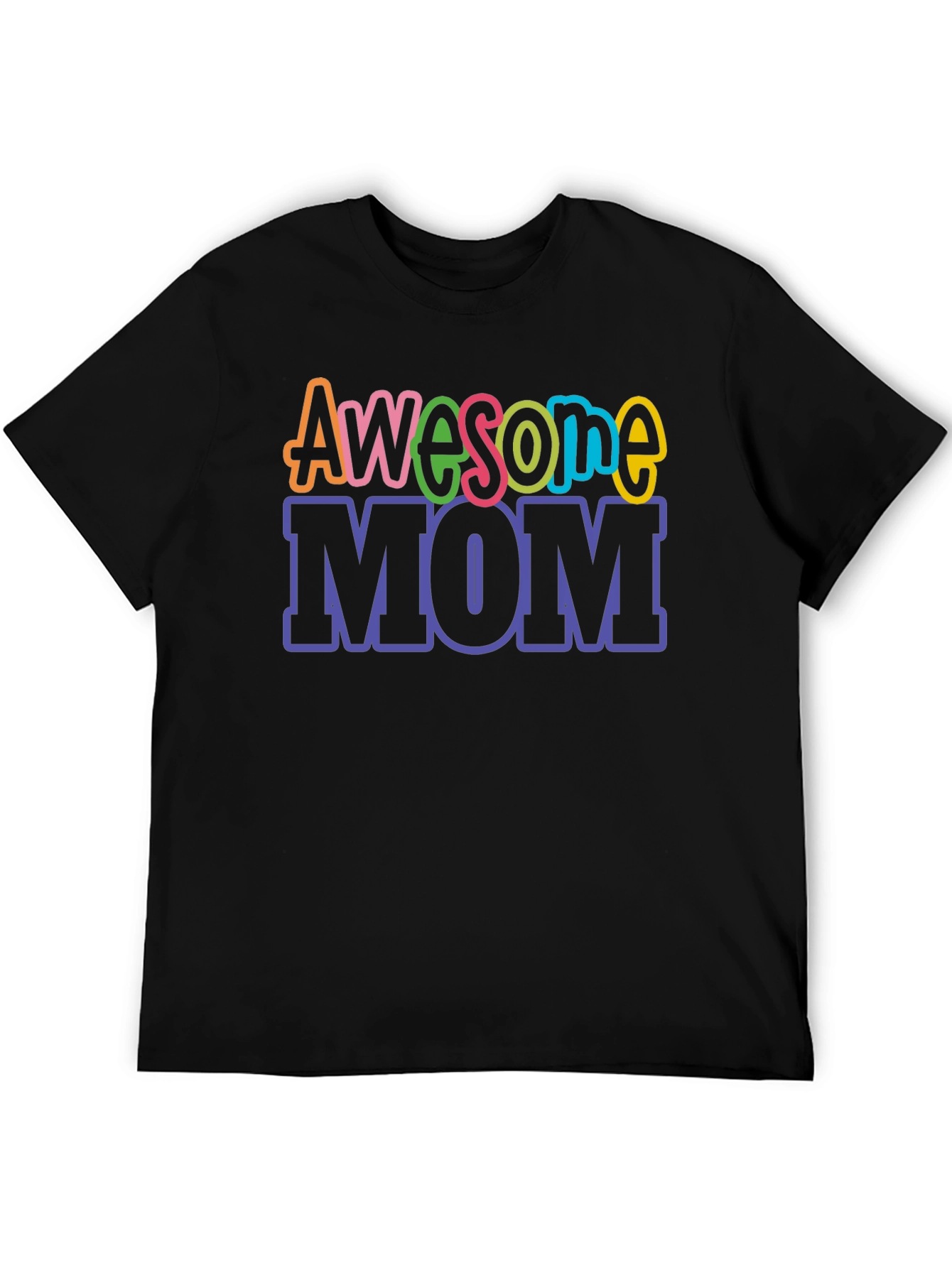 Awesome Mom Graphic Tee - Black T-Shirt