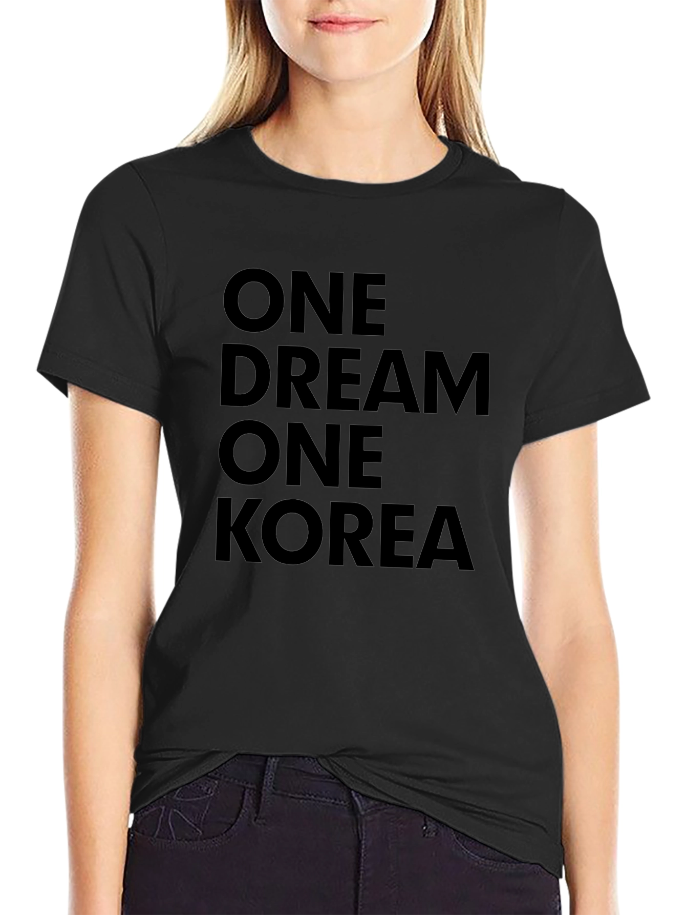 One Dream One Korea Black T-Shirt