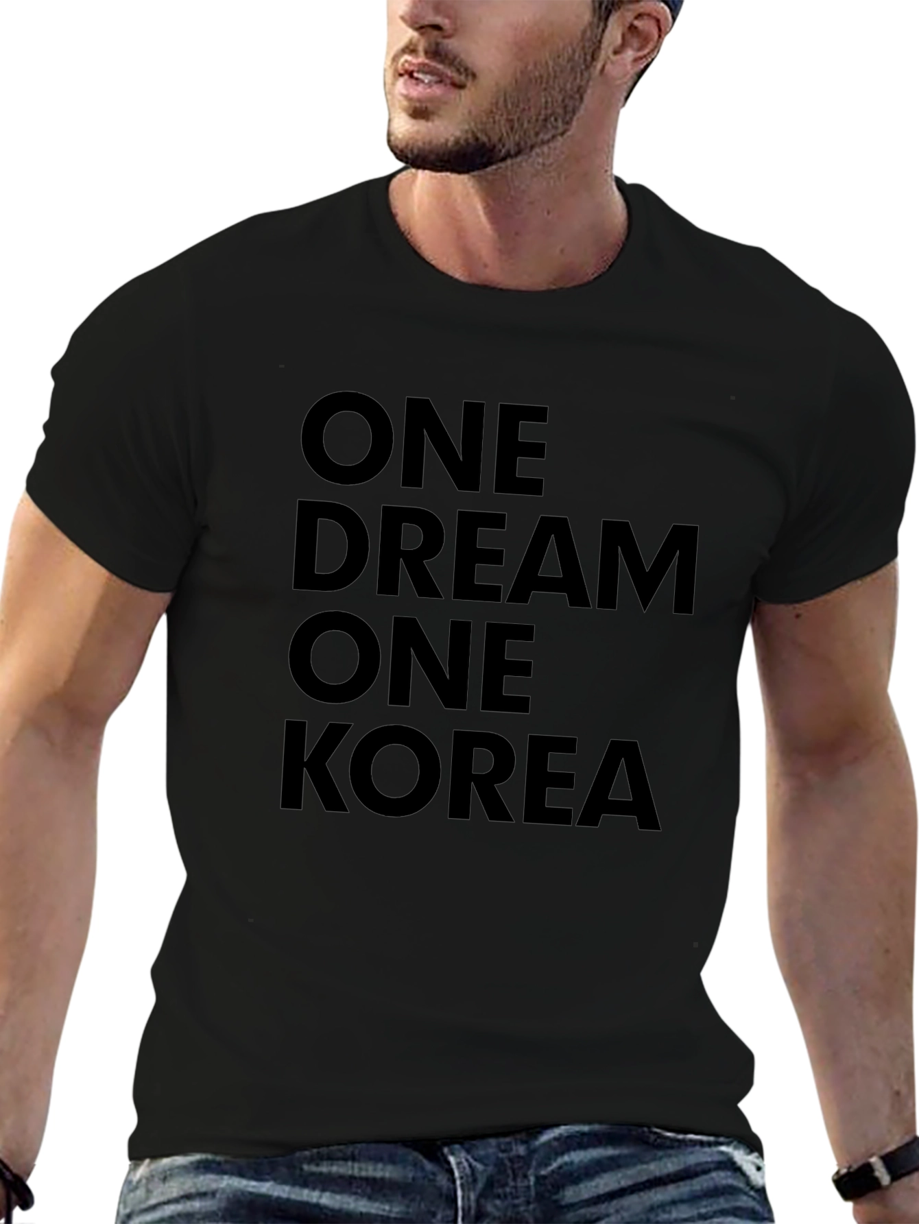 One Dream One Korea Black T-Shirt