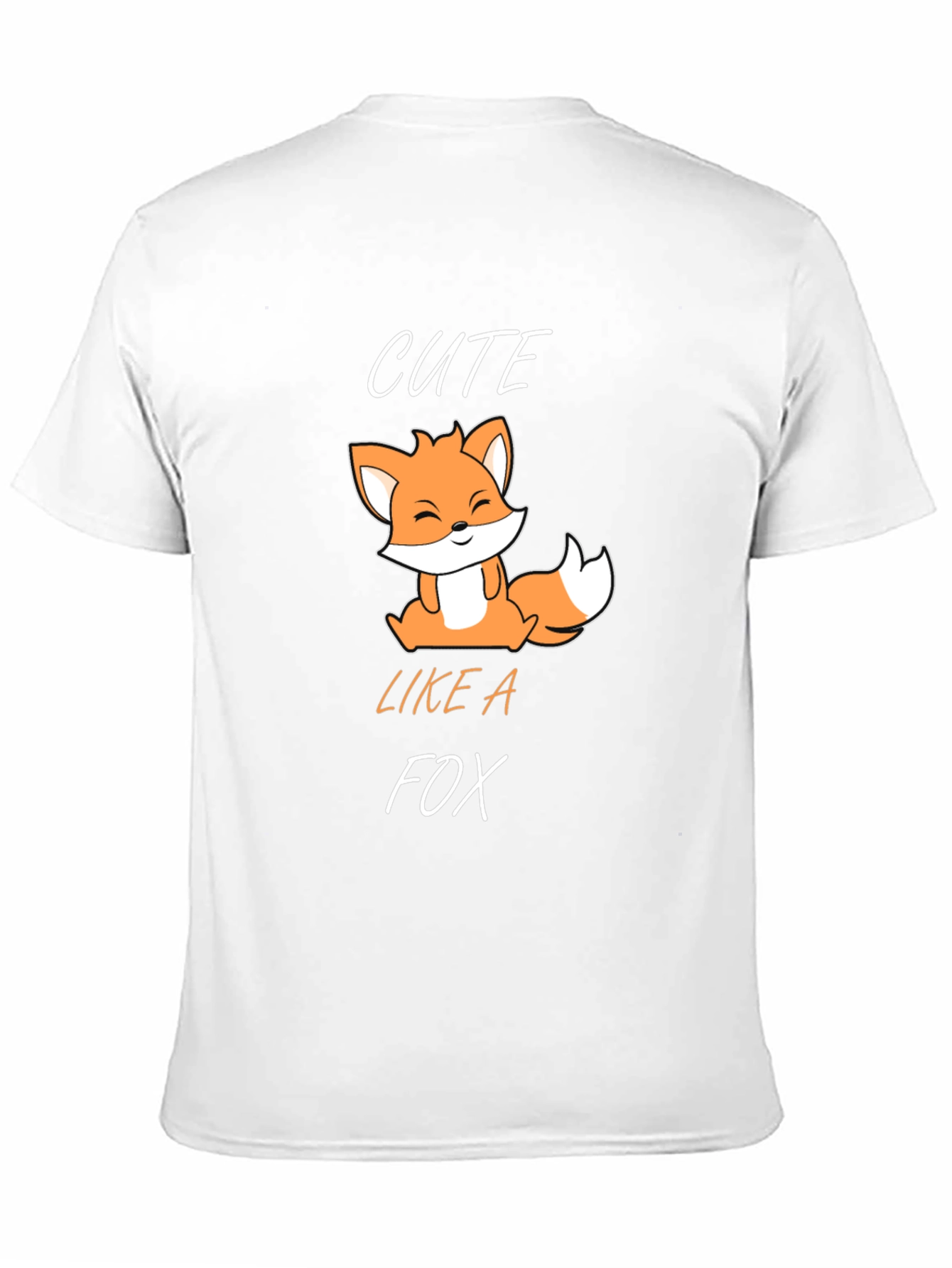 Cute Fox Graphic T-Shirt - Black