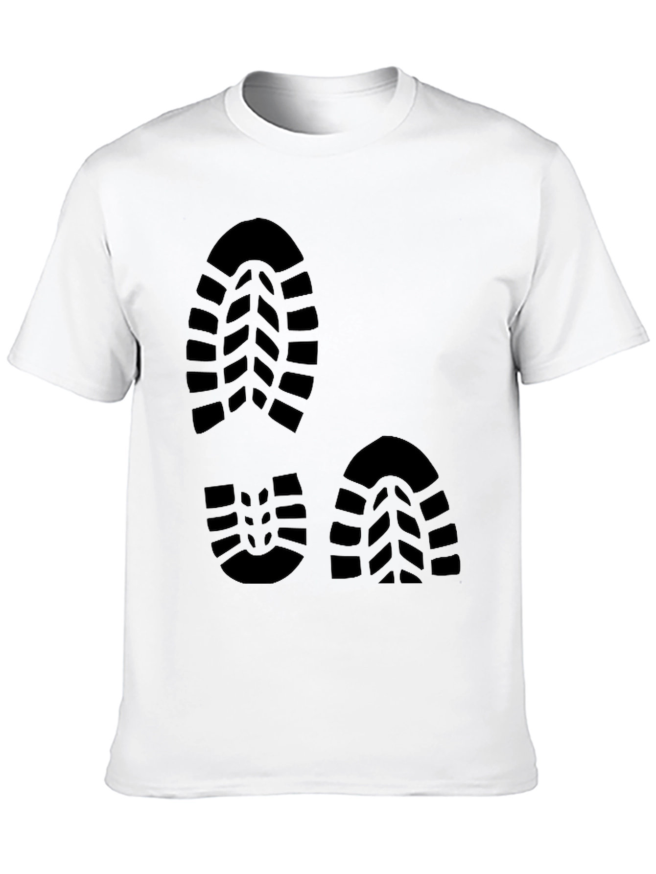 Footprint Design Black T-Shirt