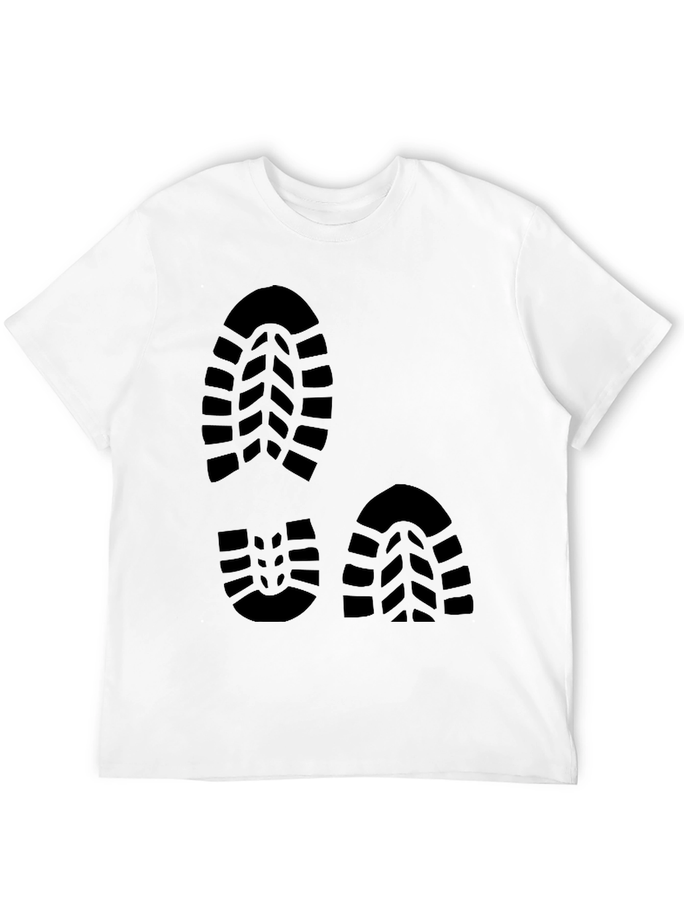 Footprint Design Black T-Shirt