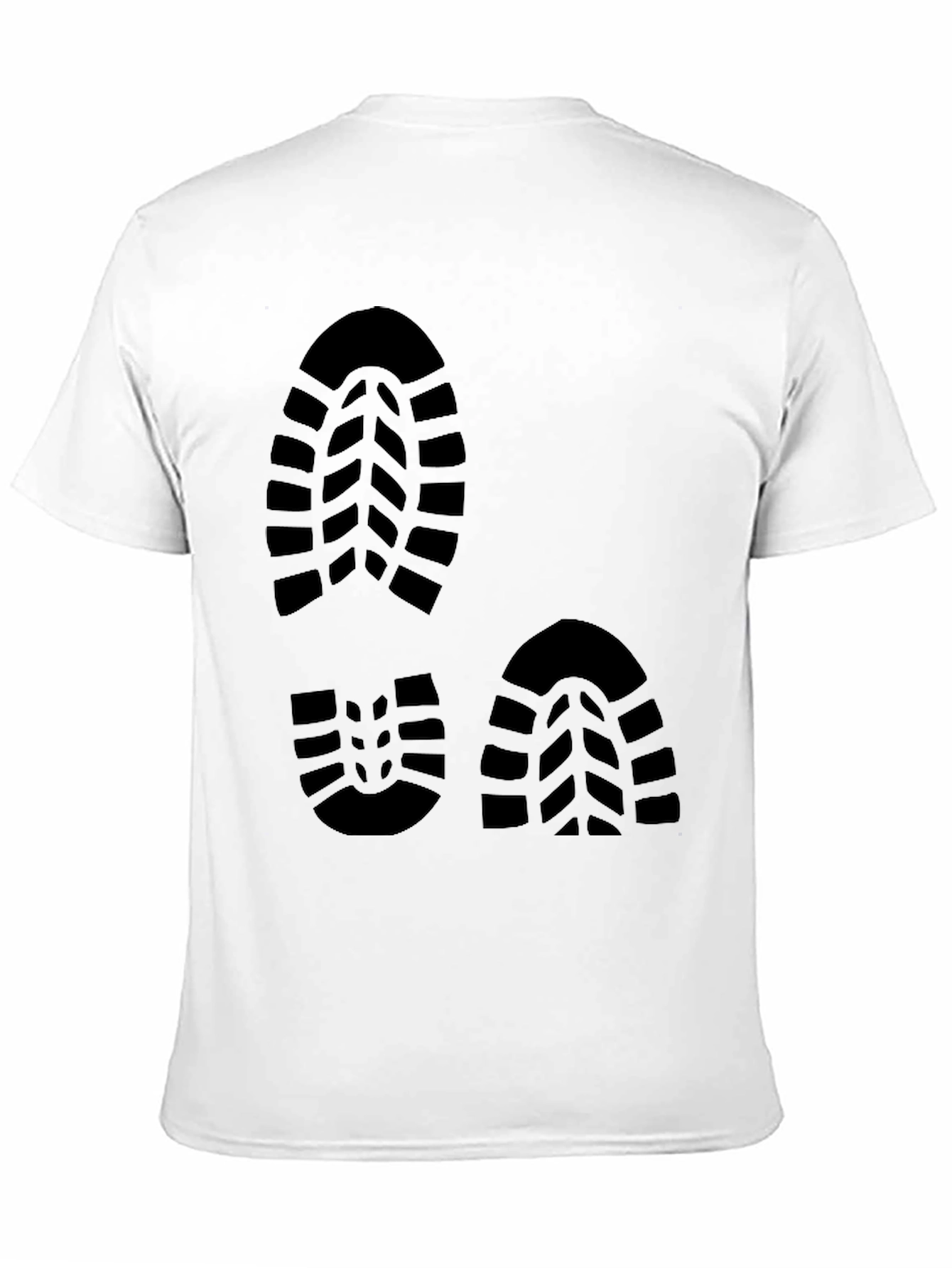 Footprint Design Black T-Shirt