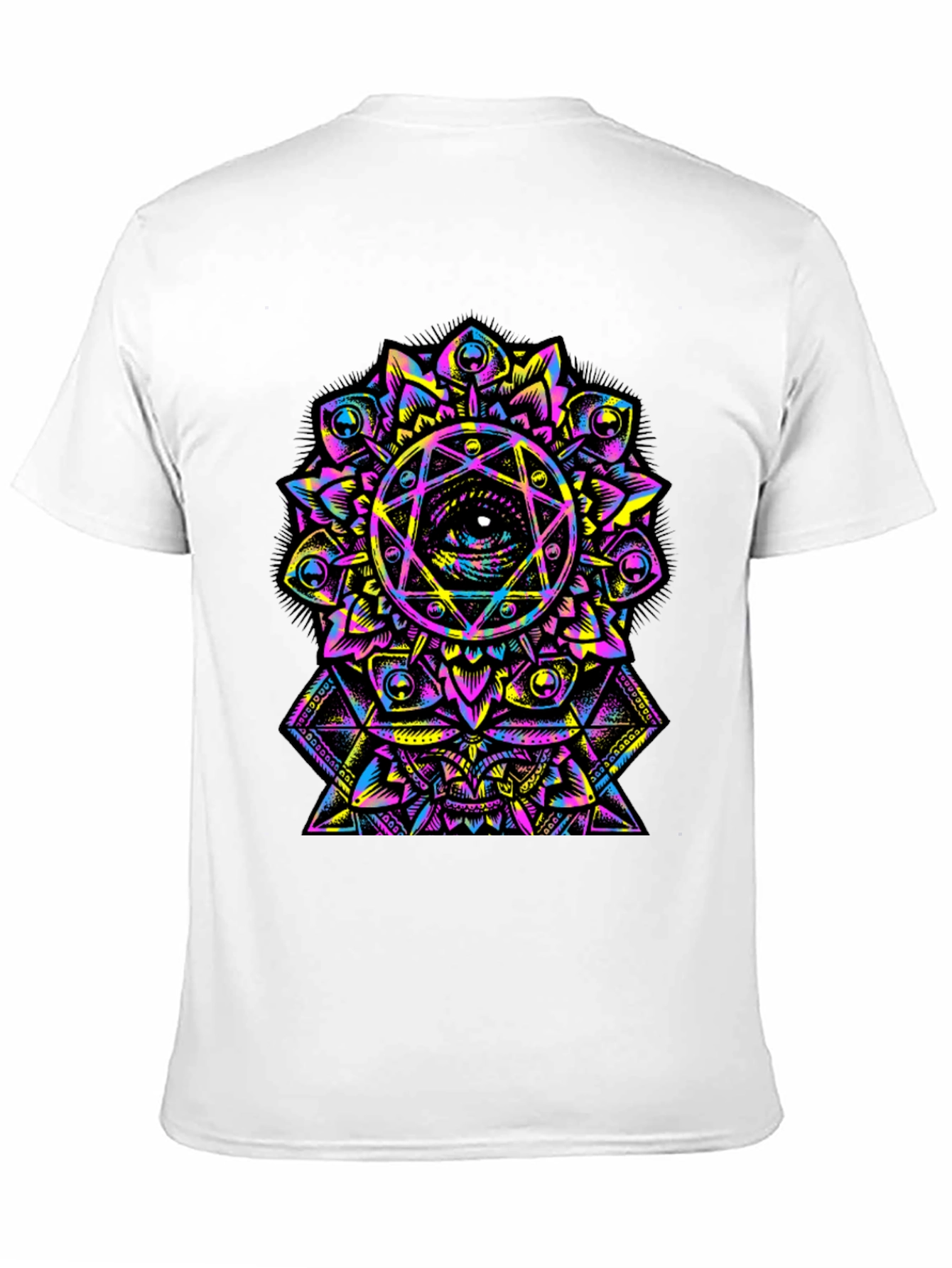 Eye Mandala Graphic T-Shirt - Black