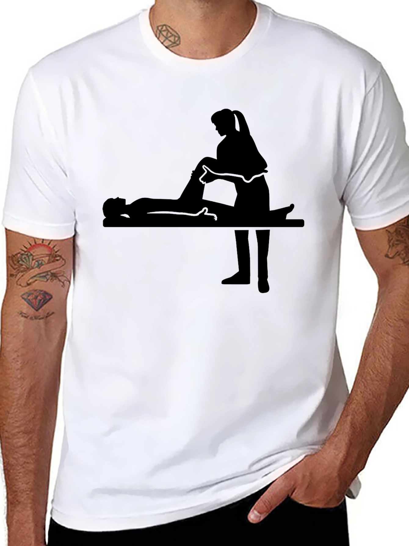 Massage Therapy Black T-Shirt