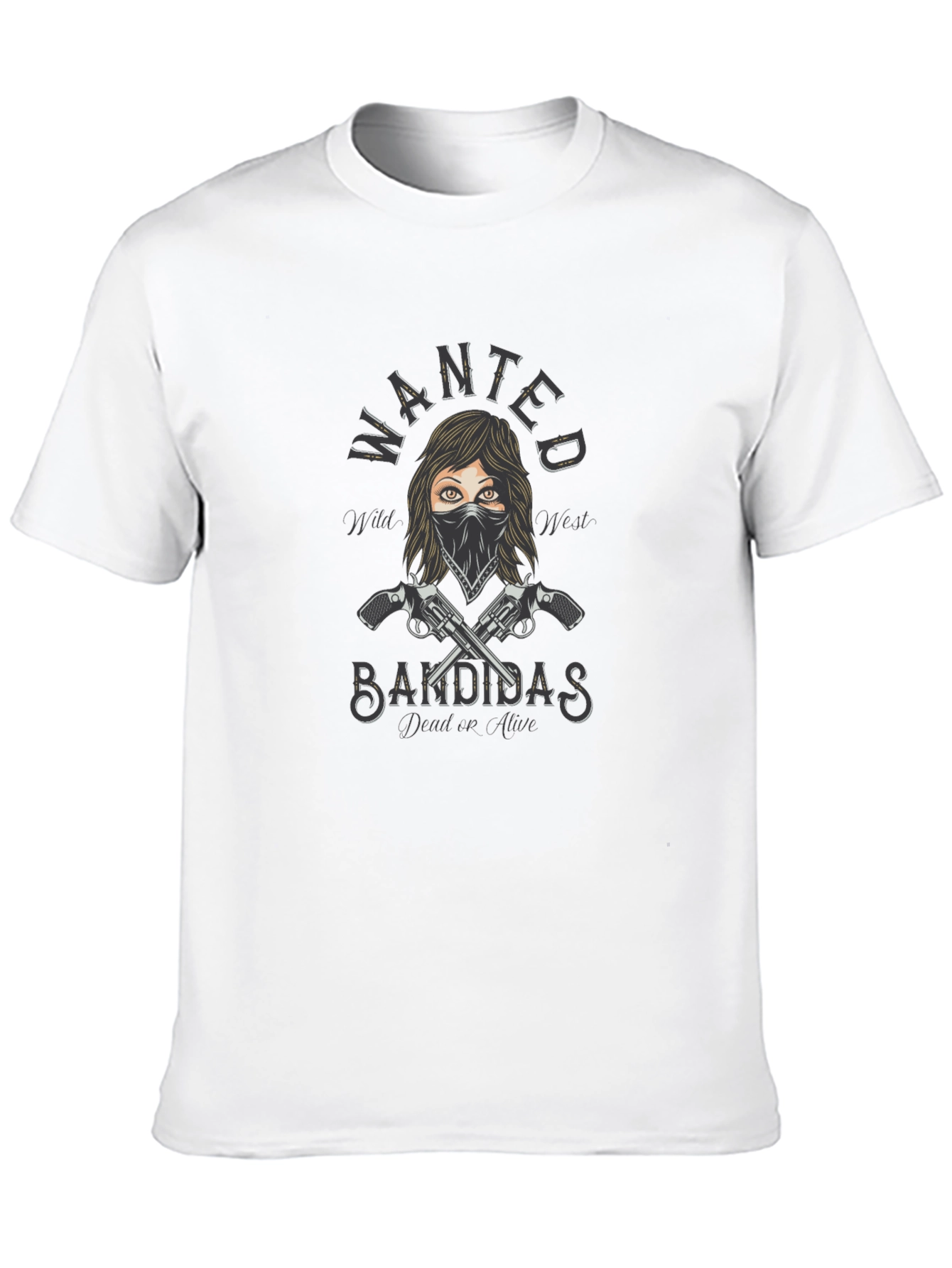Wanted Bandidas Graphic Tee - Wild West Style