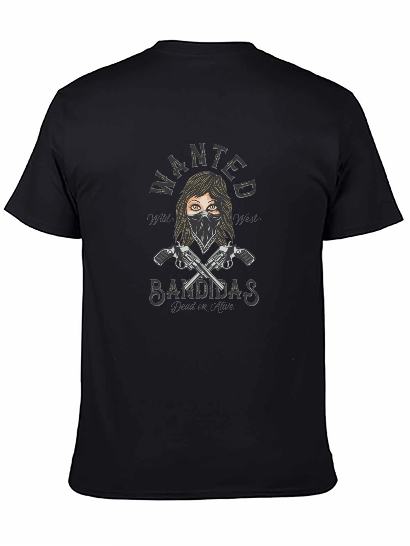 Wanted Bandidas Graphic Tee - Wild West Style